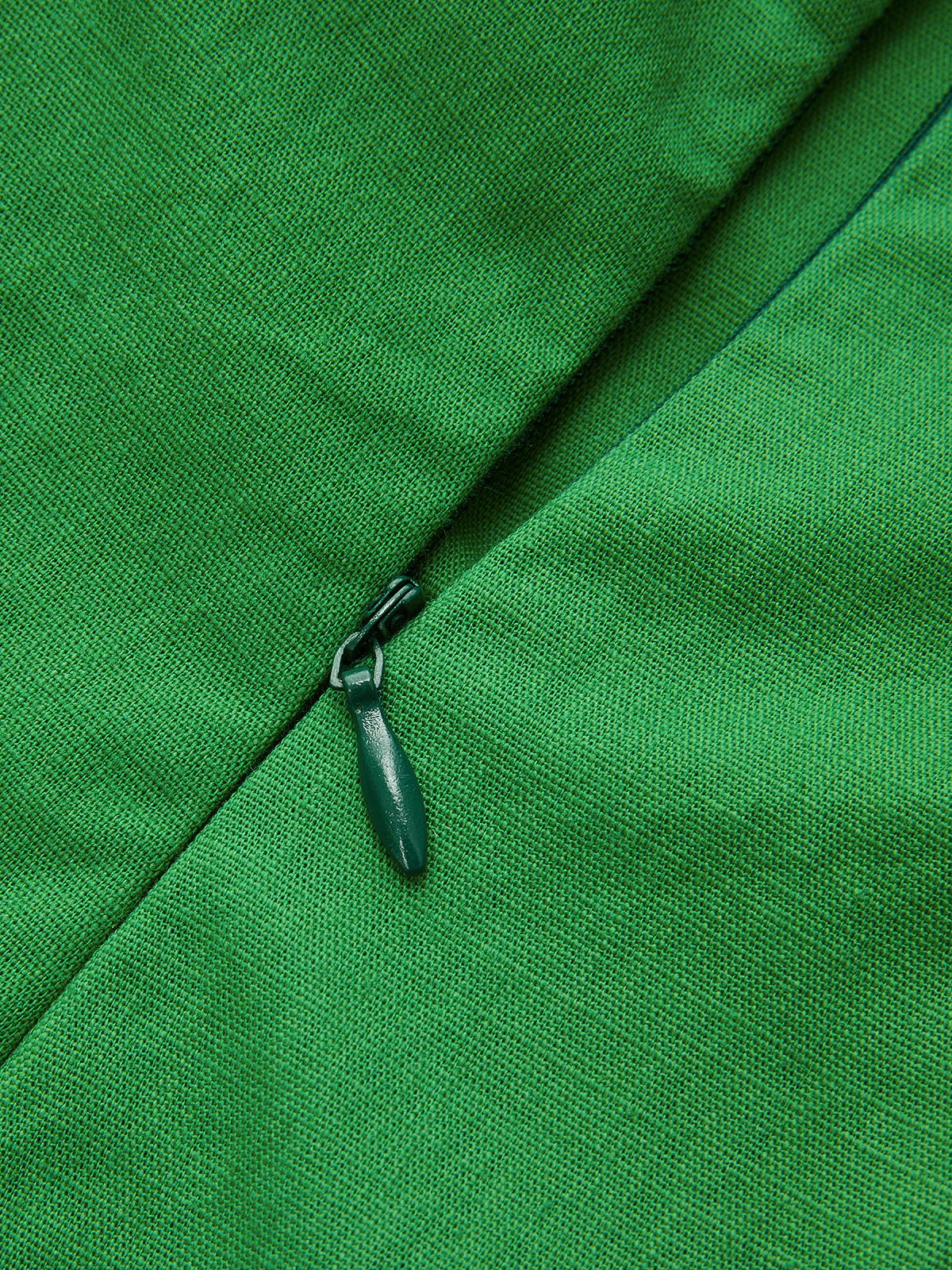 Twisted Halter Cotton Linen Mini Dress - Image 4