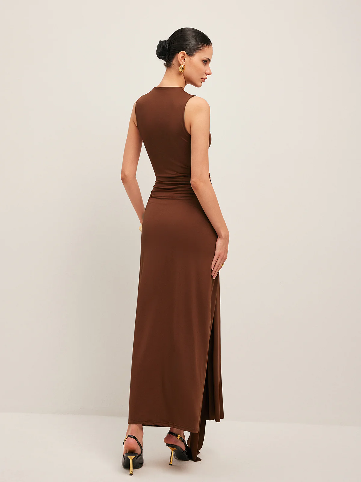 Twisted Knot Sleeveless Dress - Image 6