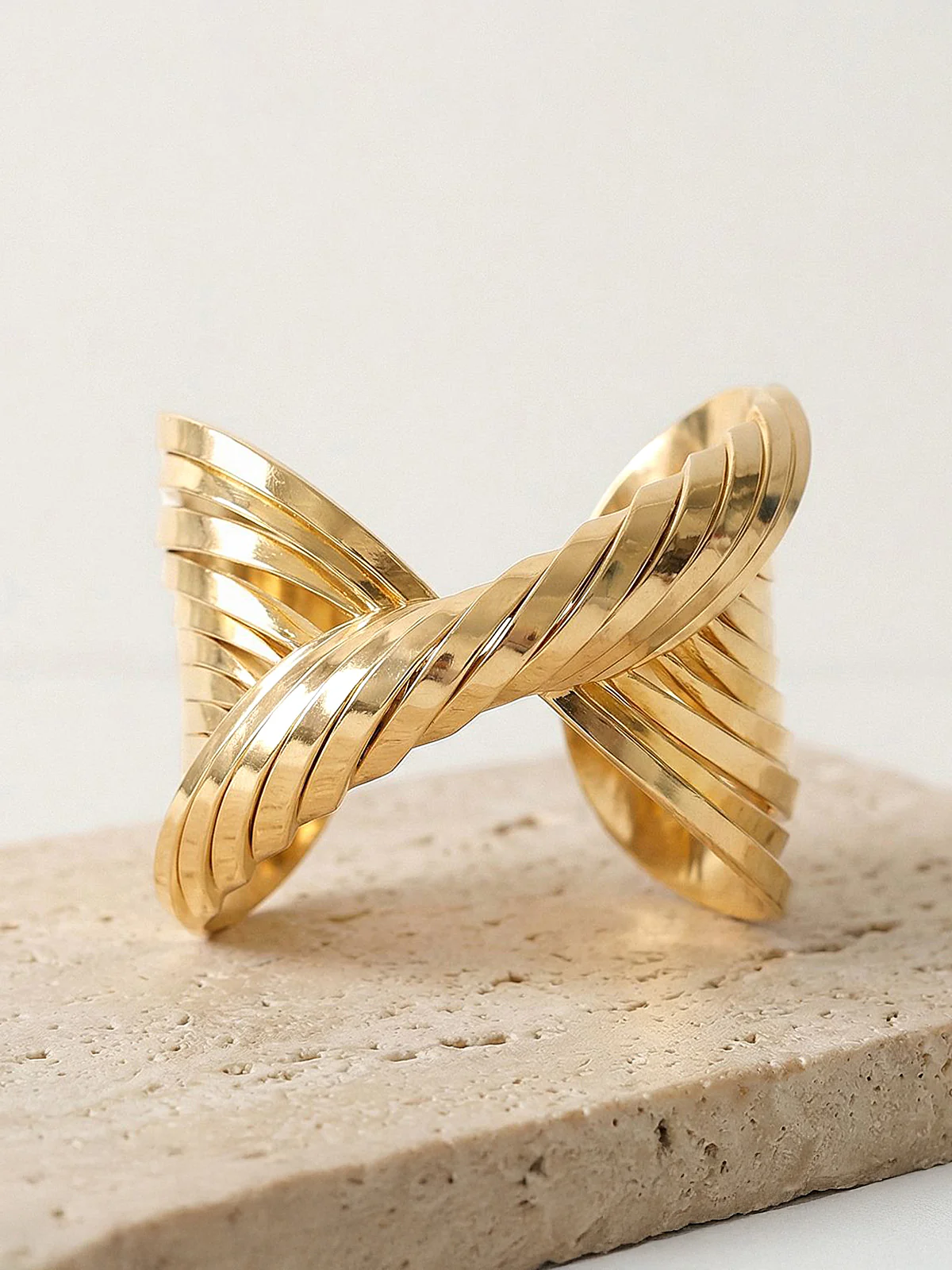 Twisted Multi Layer Cuff Bracelet - Image 3