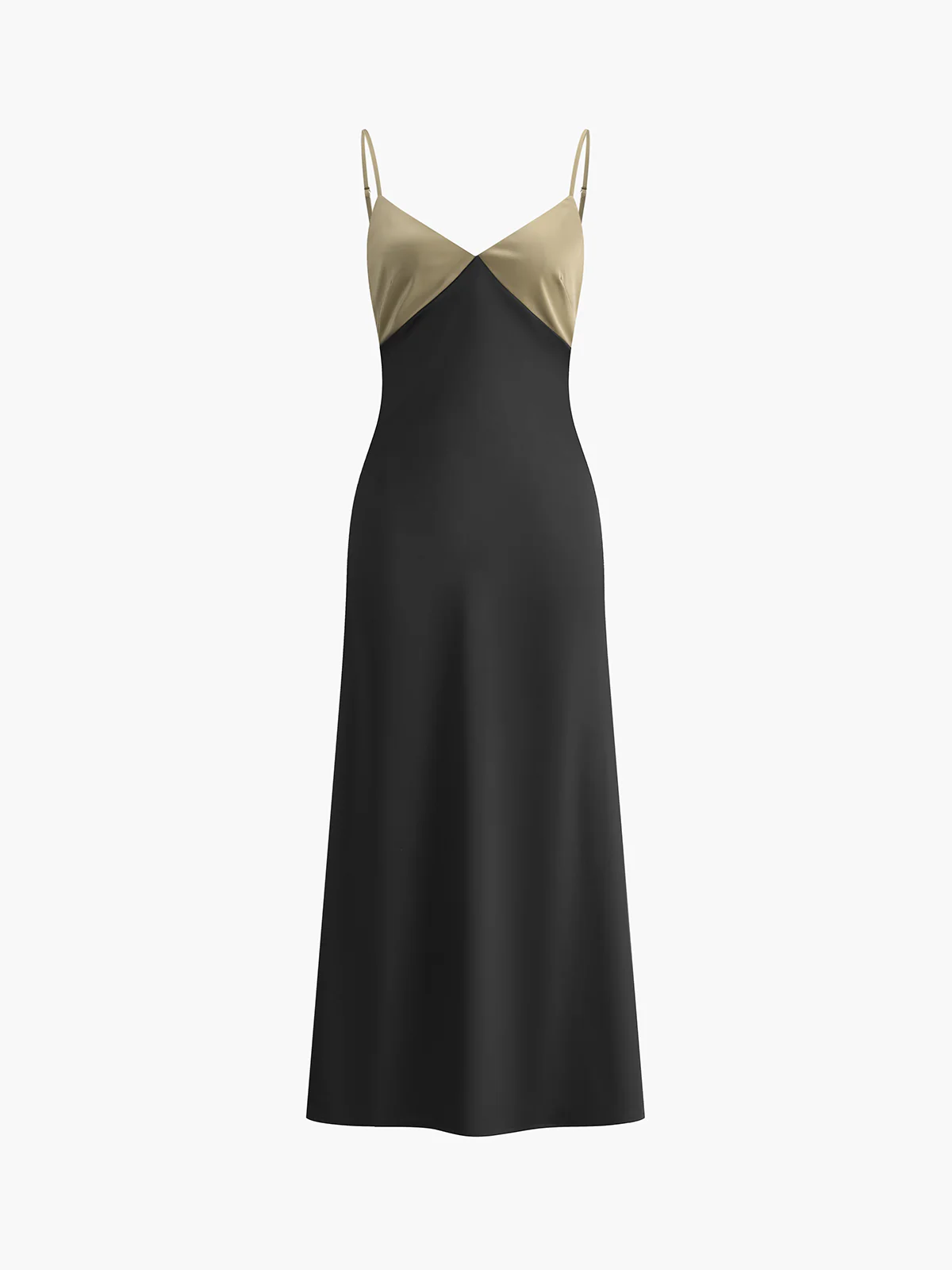 Two-Tone Cami Long Dress - Image 4