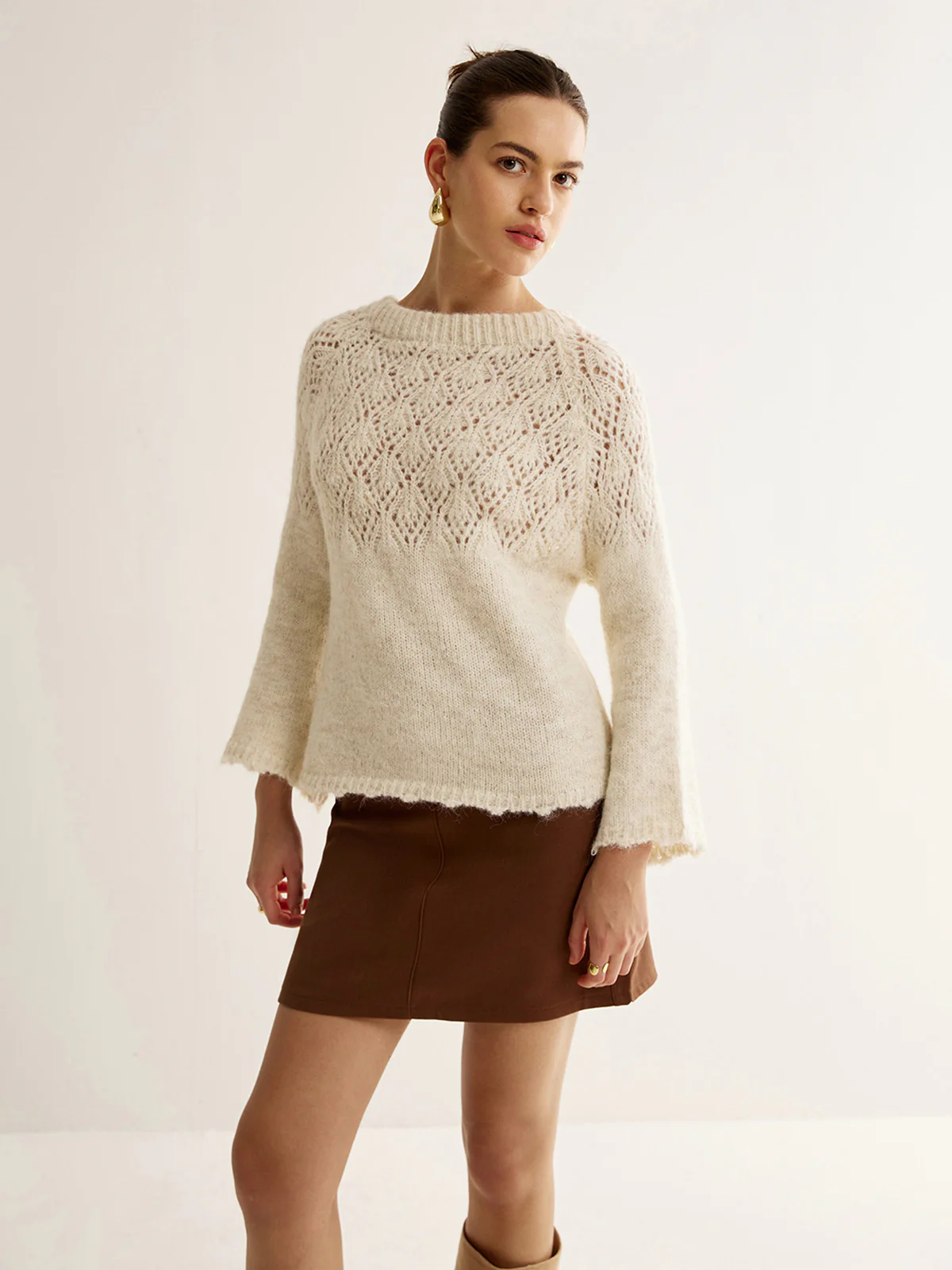 Two Way Crochet Bow Sweater - Image 5