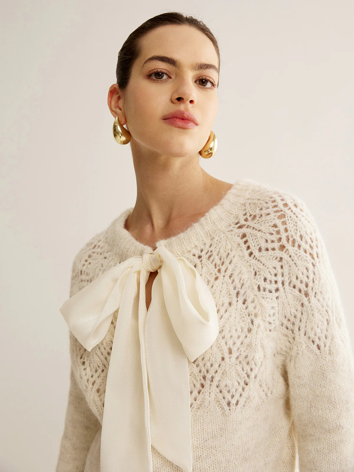 Two Way Crochet Bow Sweater - Image 7