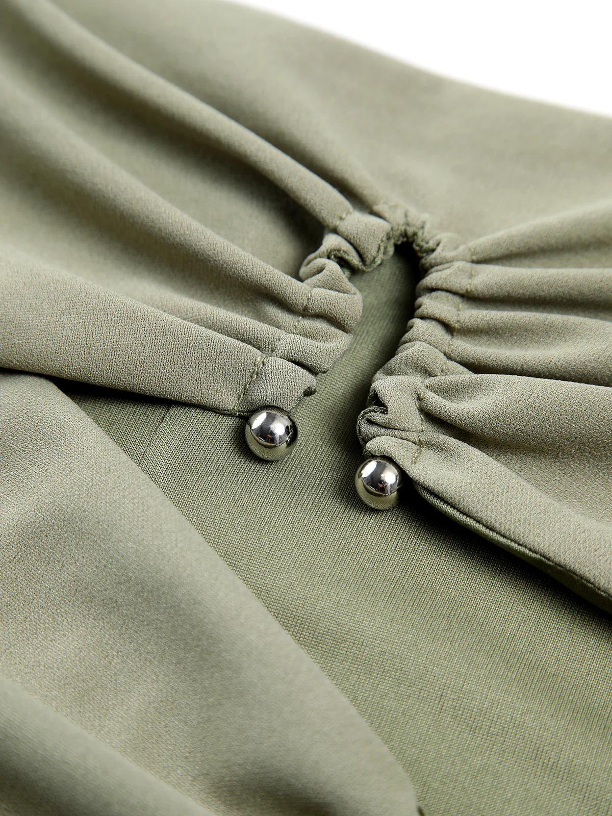 U-Ring Cutout Zippered Tube Top - Image 3