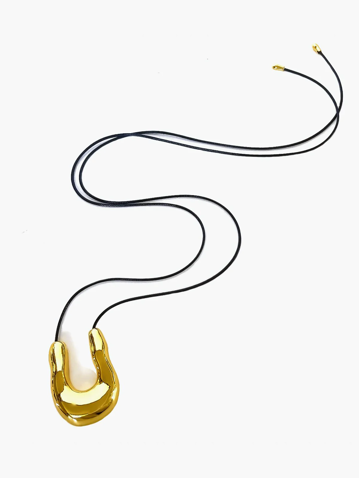 U-Shape Horseshoe Rope Necklace - Image 2