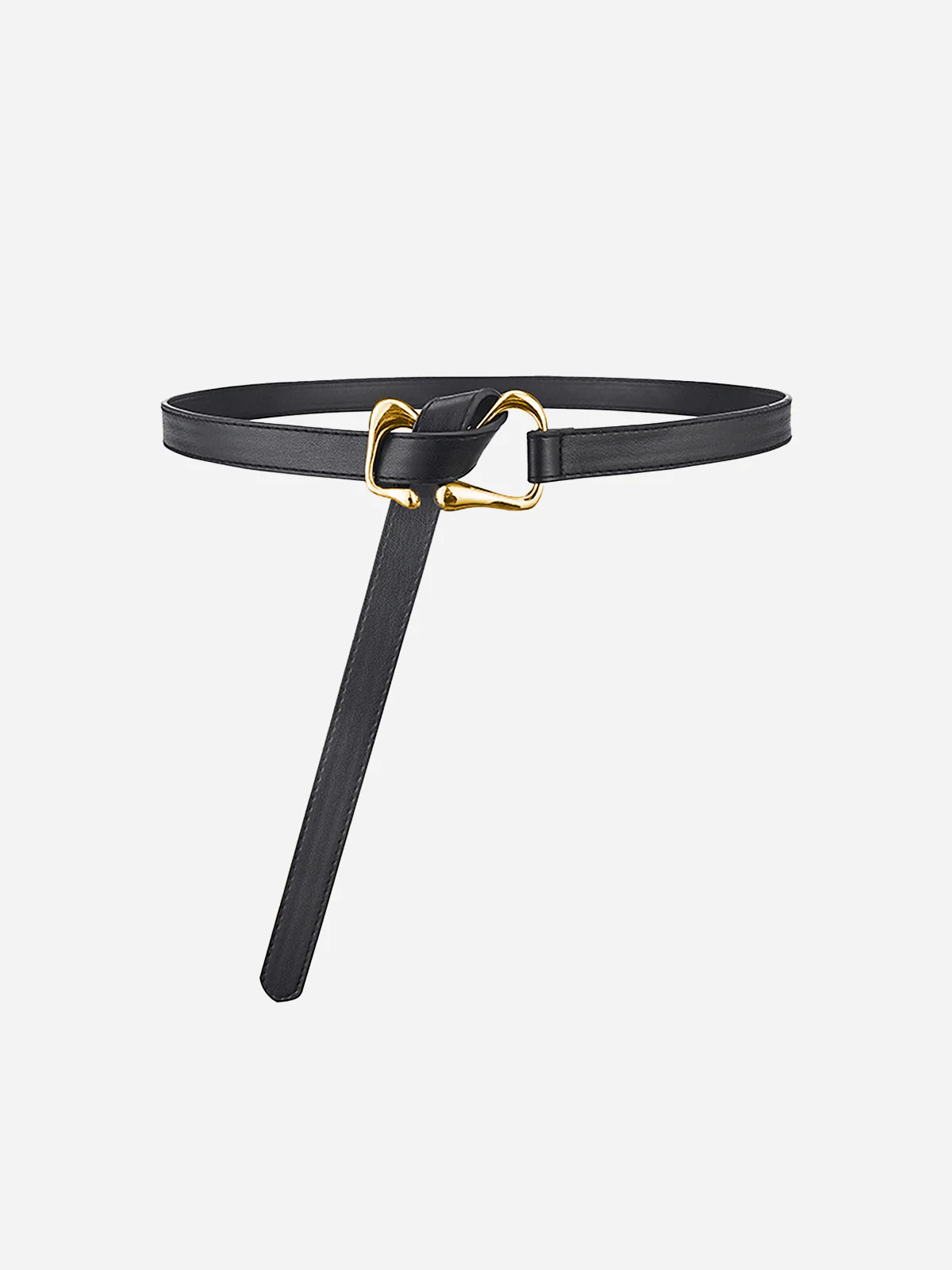 Unique Gold Buckle Knot Detail Belt - Image 2