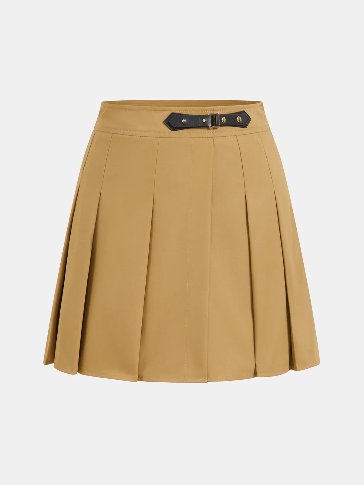 Utility Shirt & Buckle Pleated Mini Skort Set - Image 5