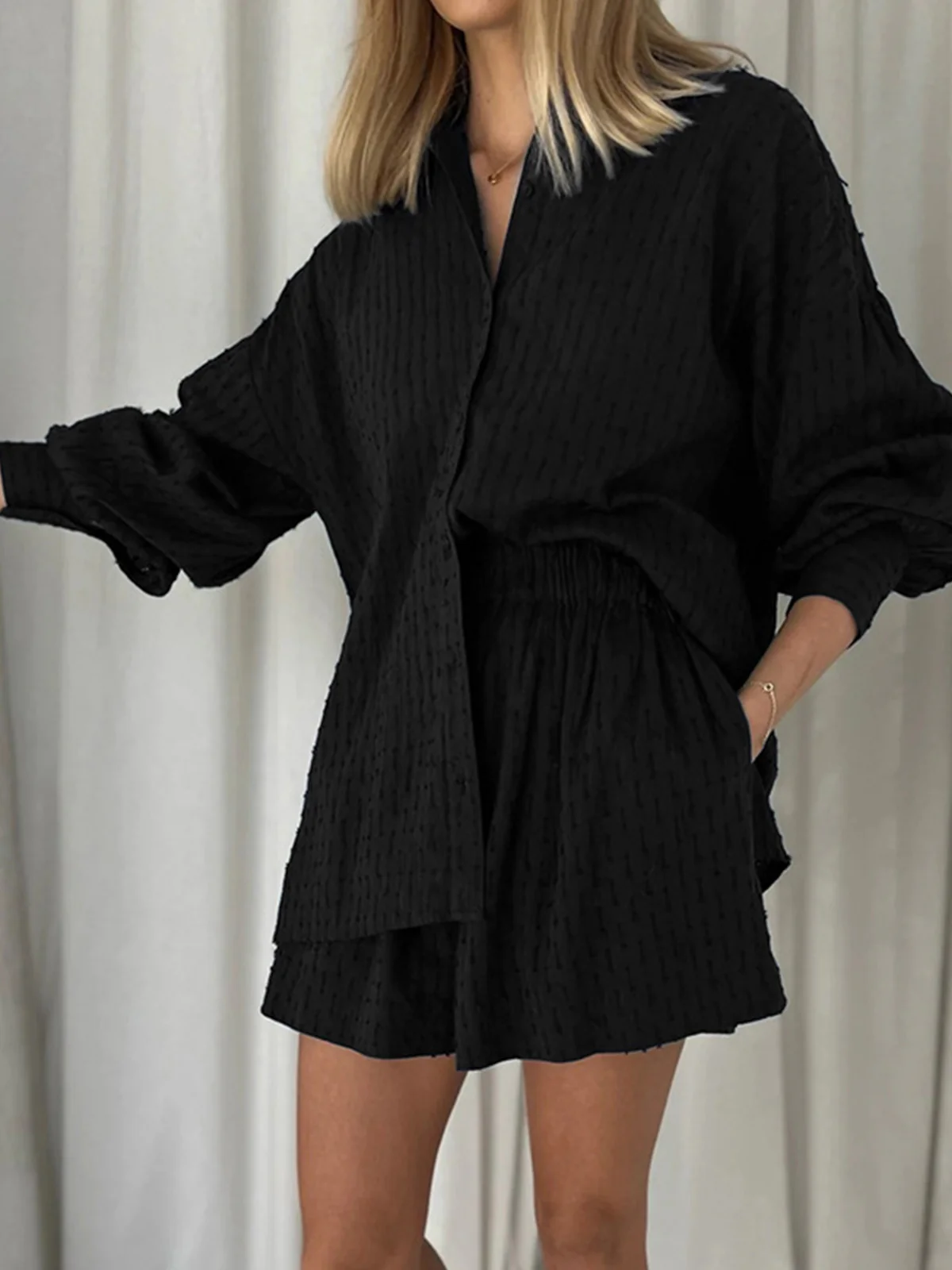 Utility Cover Up Two Piece Shorts Set - Image 7