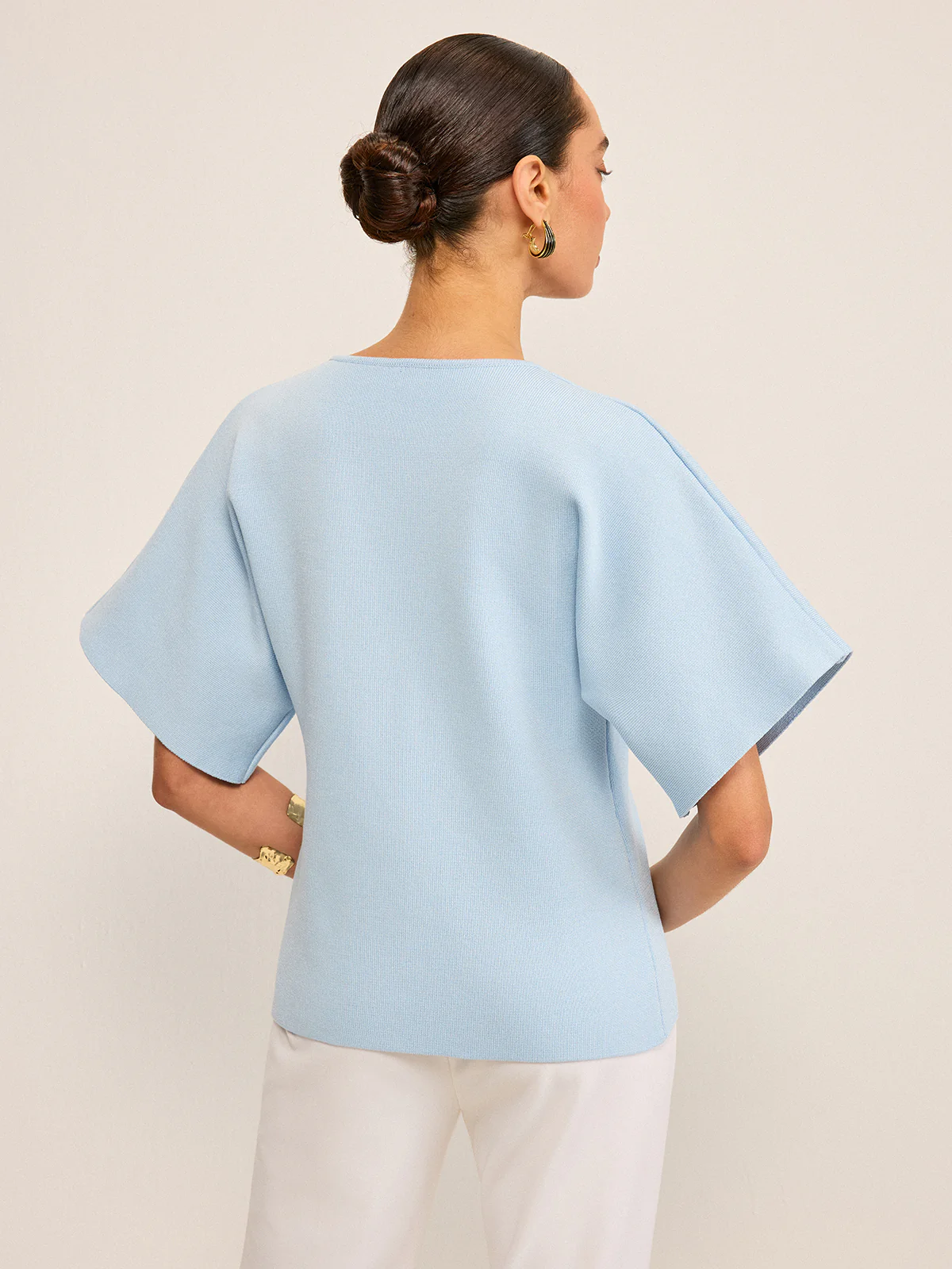 V-Neck Button Knit Cardigan - Image 5