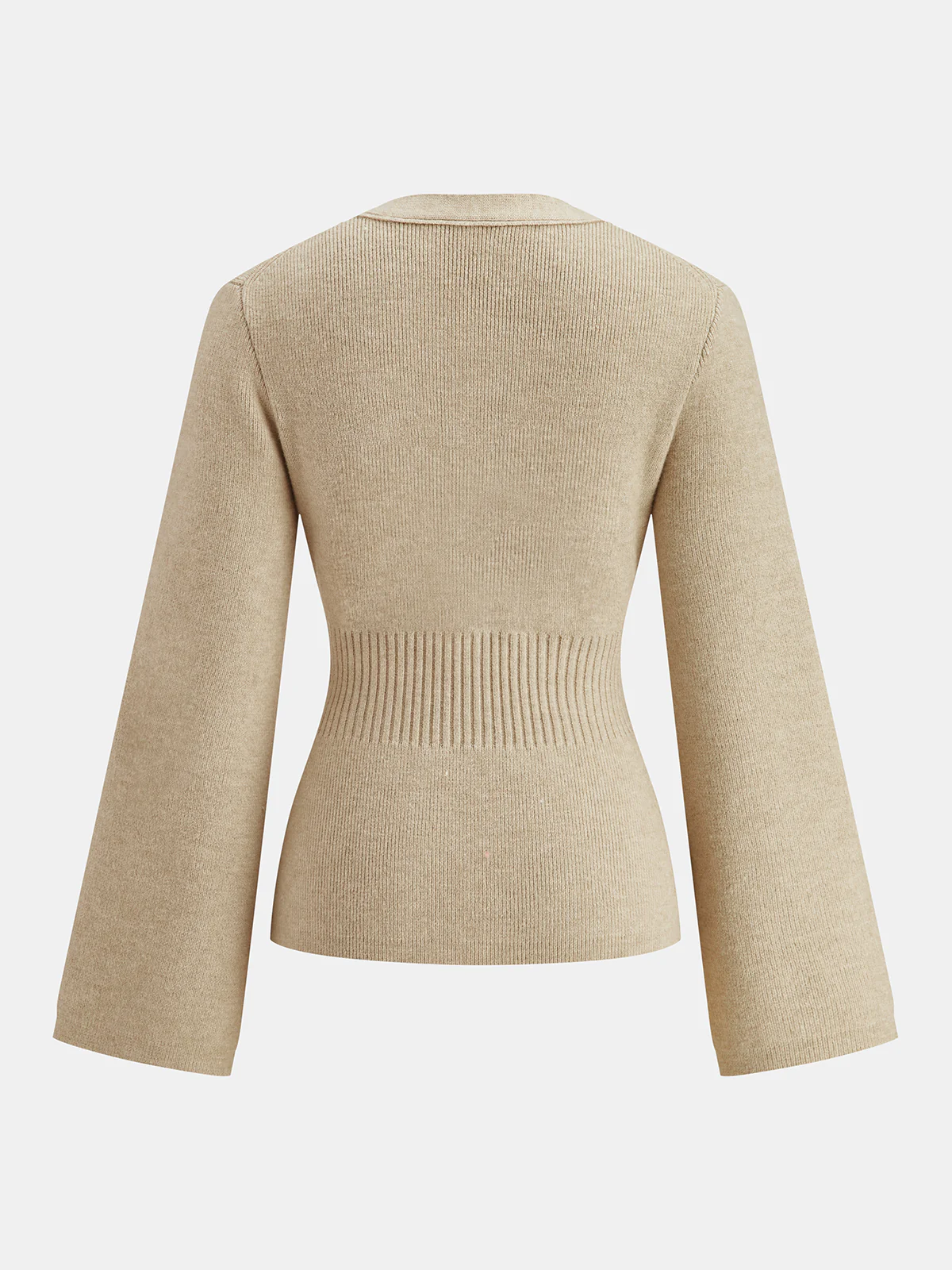 V-Neck Buttoned Slim Cardigans - Image 2