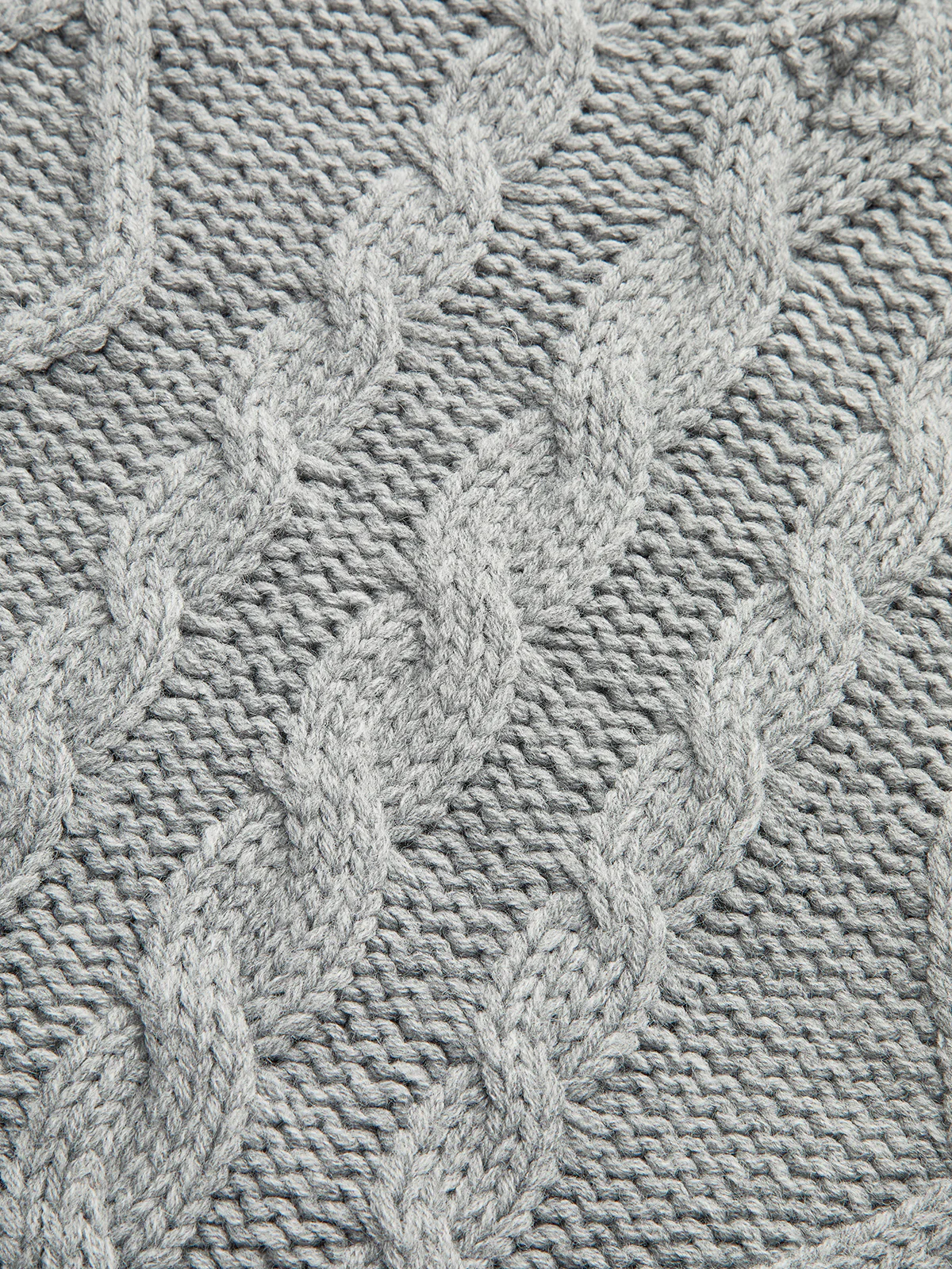 V-Neck Cable-Knit Bow Sweater - Image 3