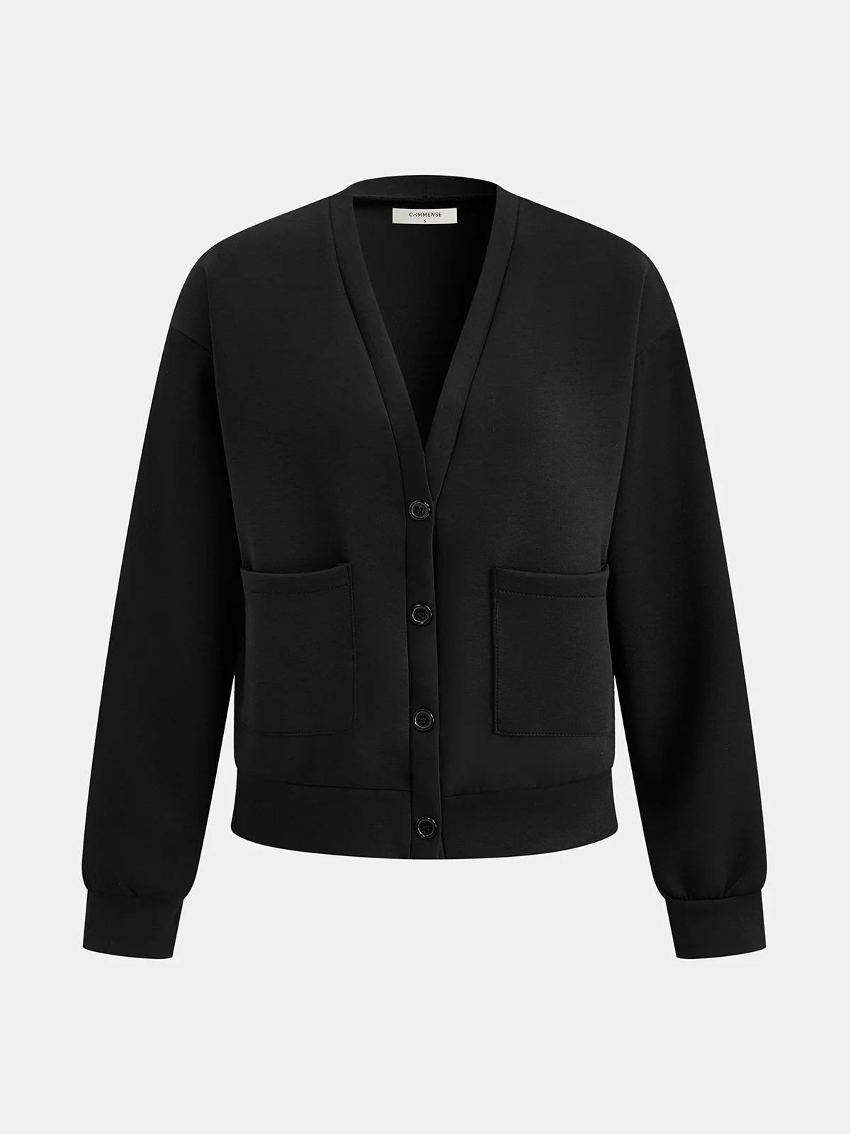 V-Neck Cardigan & Drawstring Pants Set - Image 2