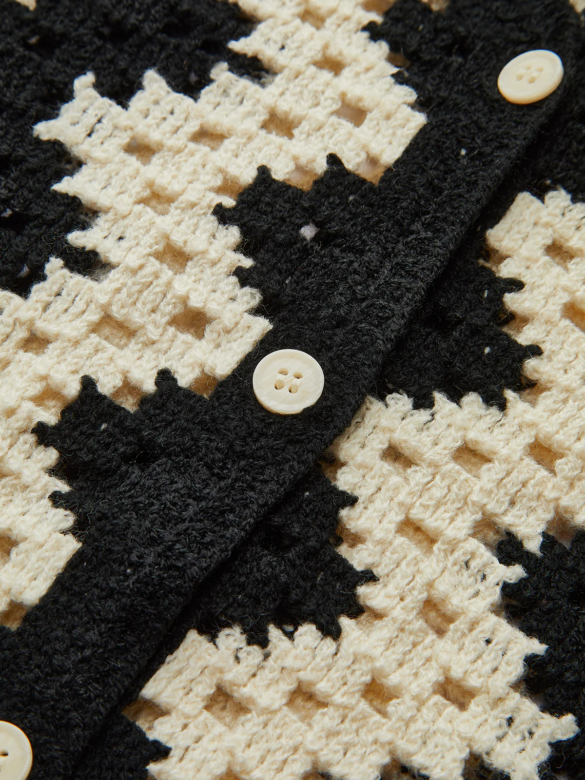 V-Neck Chevron Breasted Cardigan - Image 2