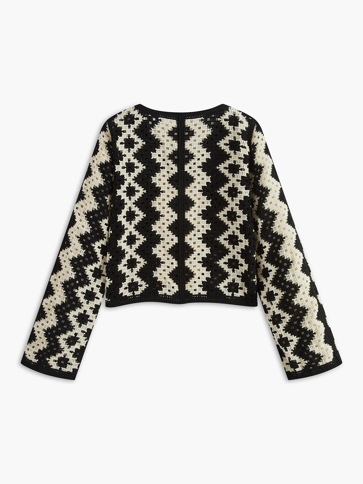 V-Neck Chevron Breasted Cardigan - Image 3
