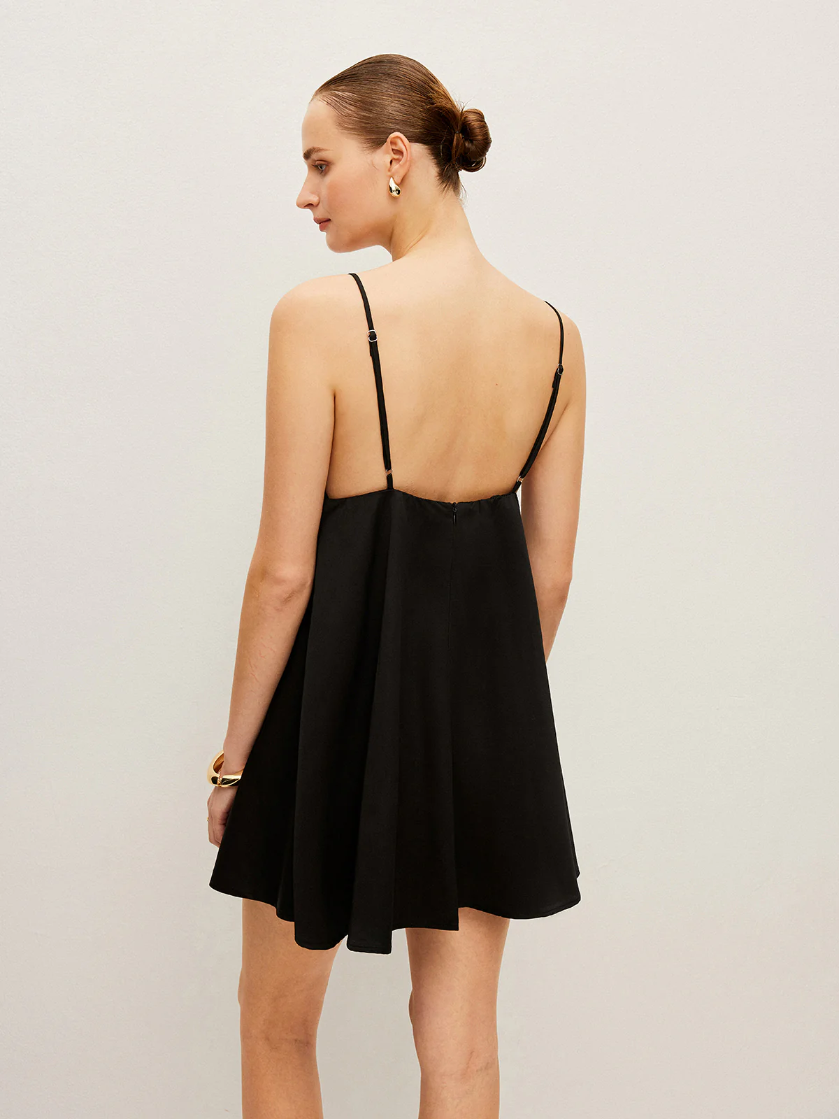 V-Neck Flared Cami Dress - Image 2