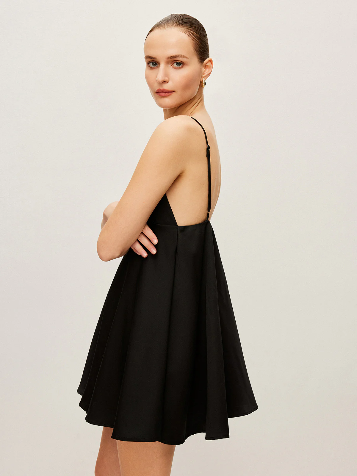 V-Neck Flared Cami Dress - Image 5