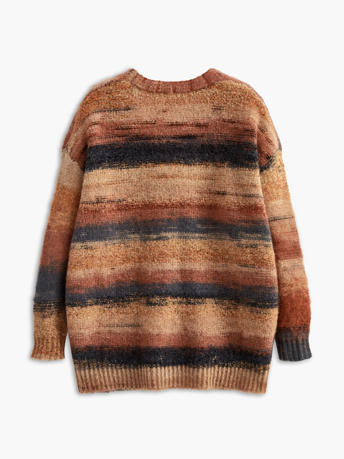 V-Neck Ombre Oversized Cardigan - Image 2