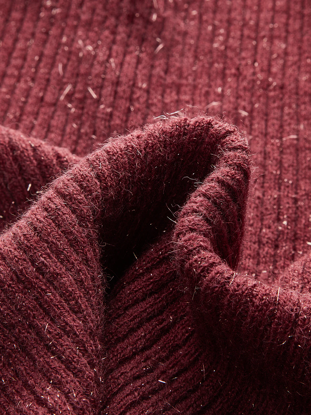 V-Neck Ribbon Sweater - Image 3