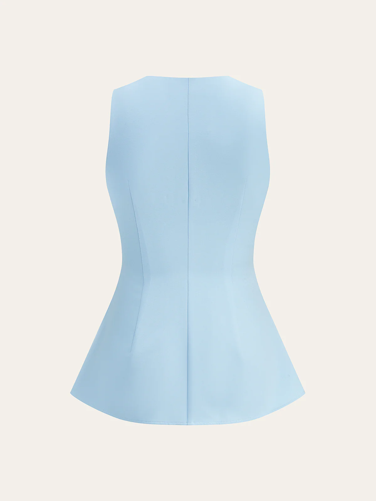 V-Neck Ruched Top with Pearl Detail - Image 3