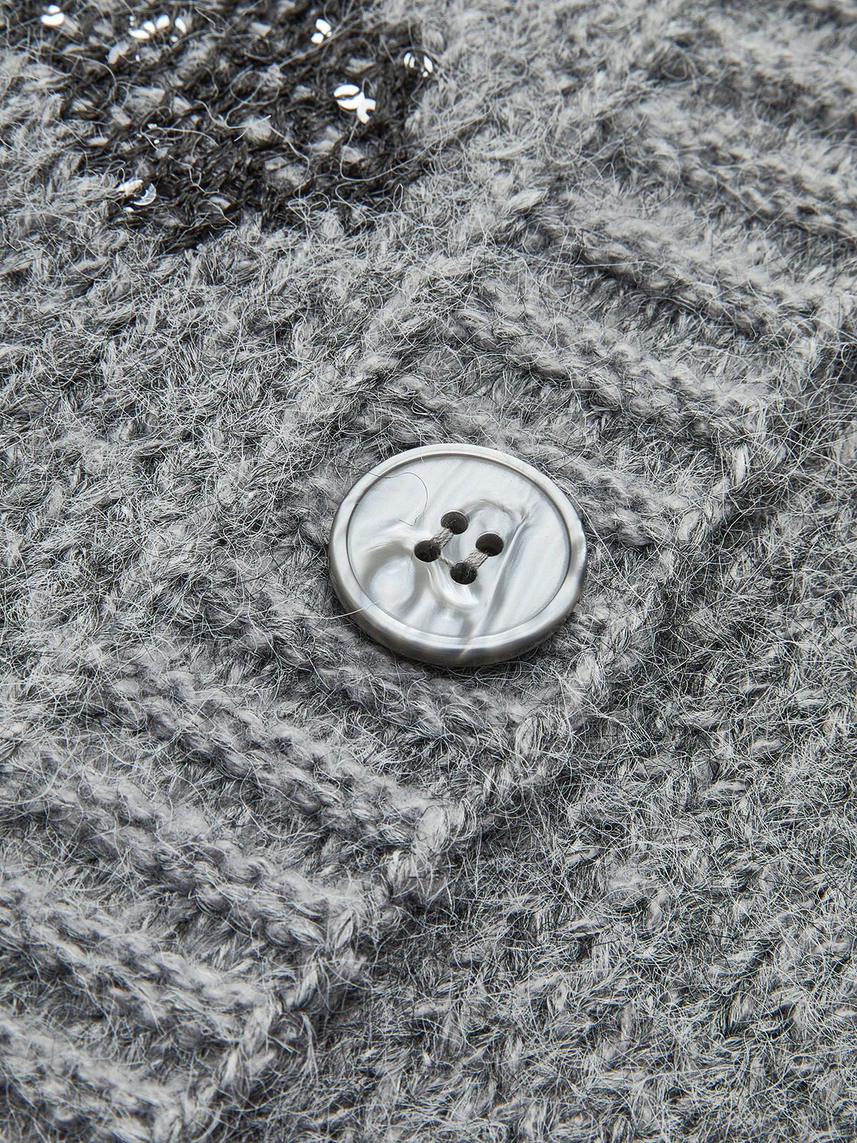 V-Neck Sequins Cardigan - Image 3