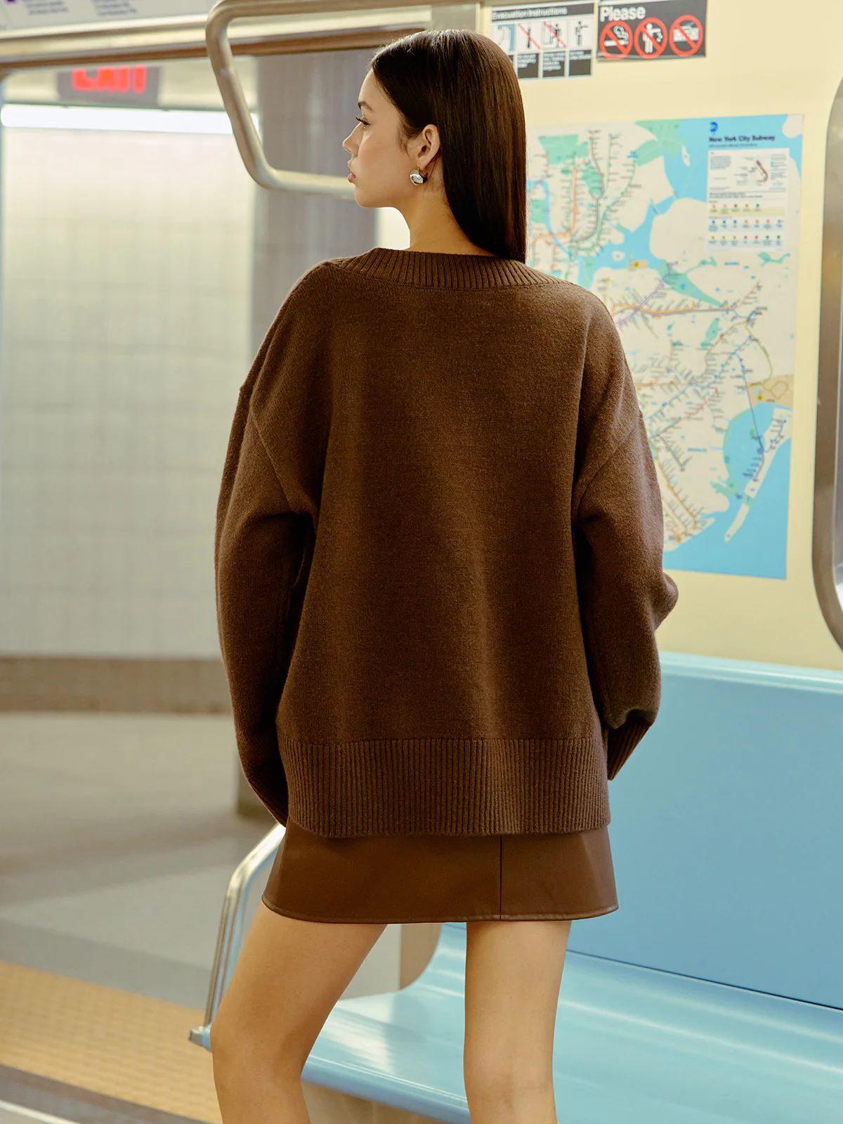 V-Neck Shift Sweater - Image 5