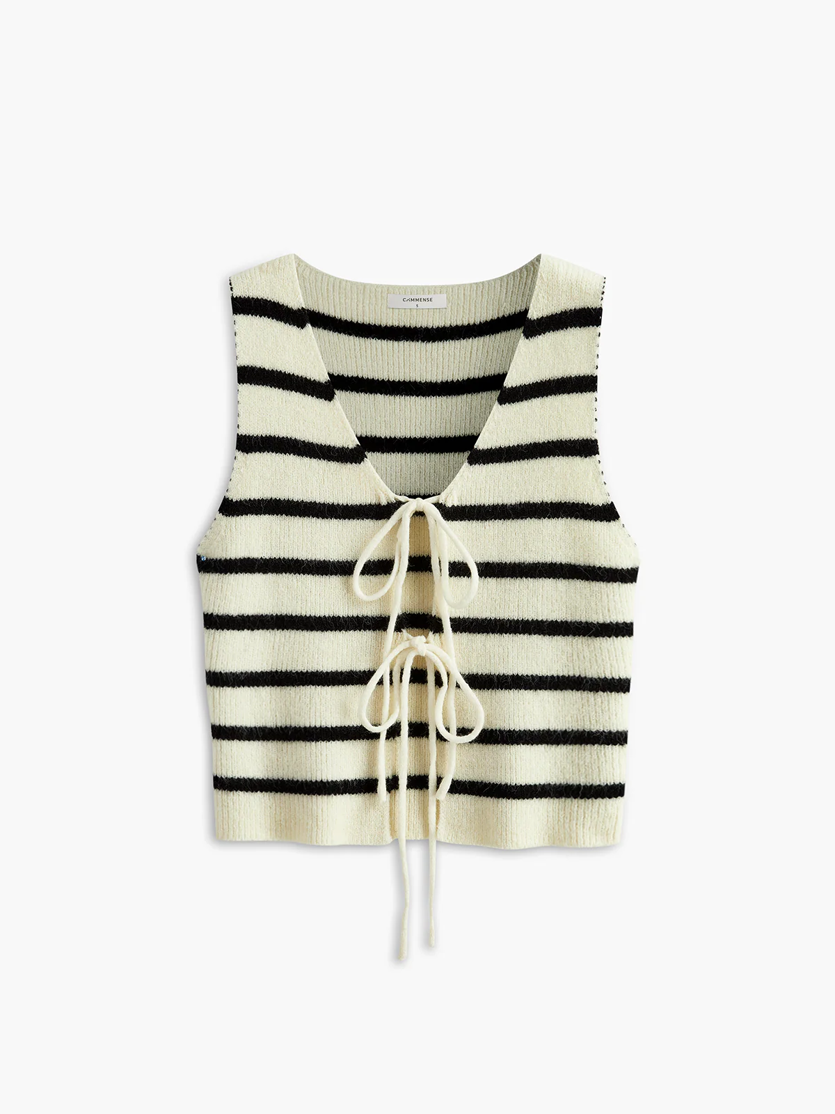 V-Neck Striped Tie Sweater Vest