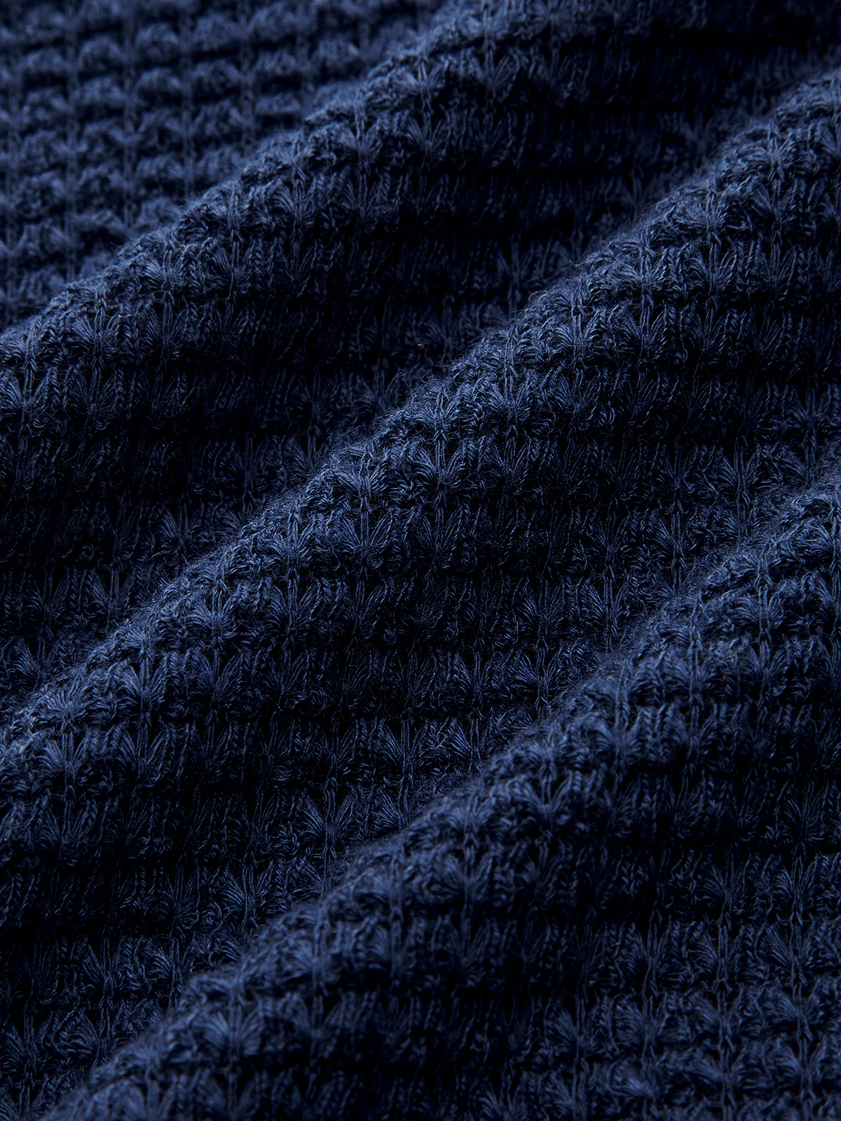 V-Neck Textured Knit Fitted Long-Sleeve Top - Image 4