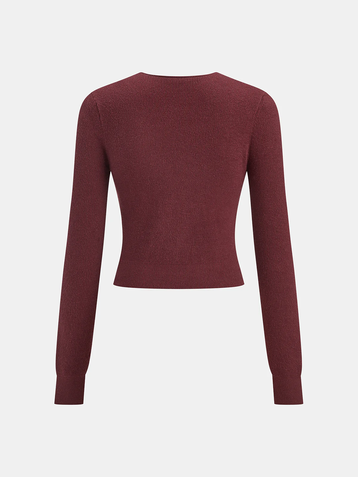 V-Neck Twist-Front Sweater - Image 3
