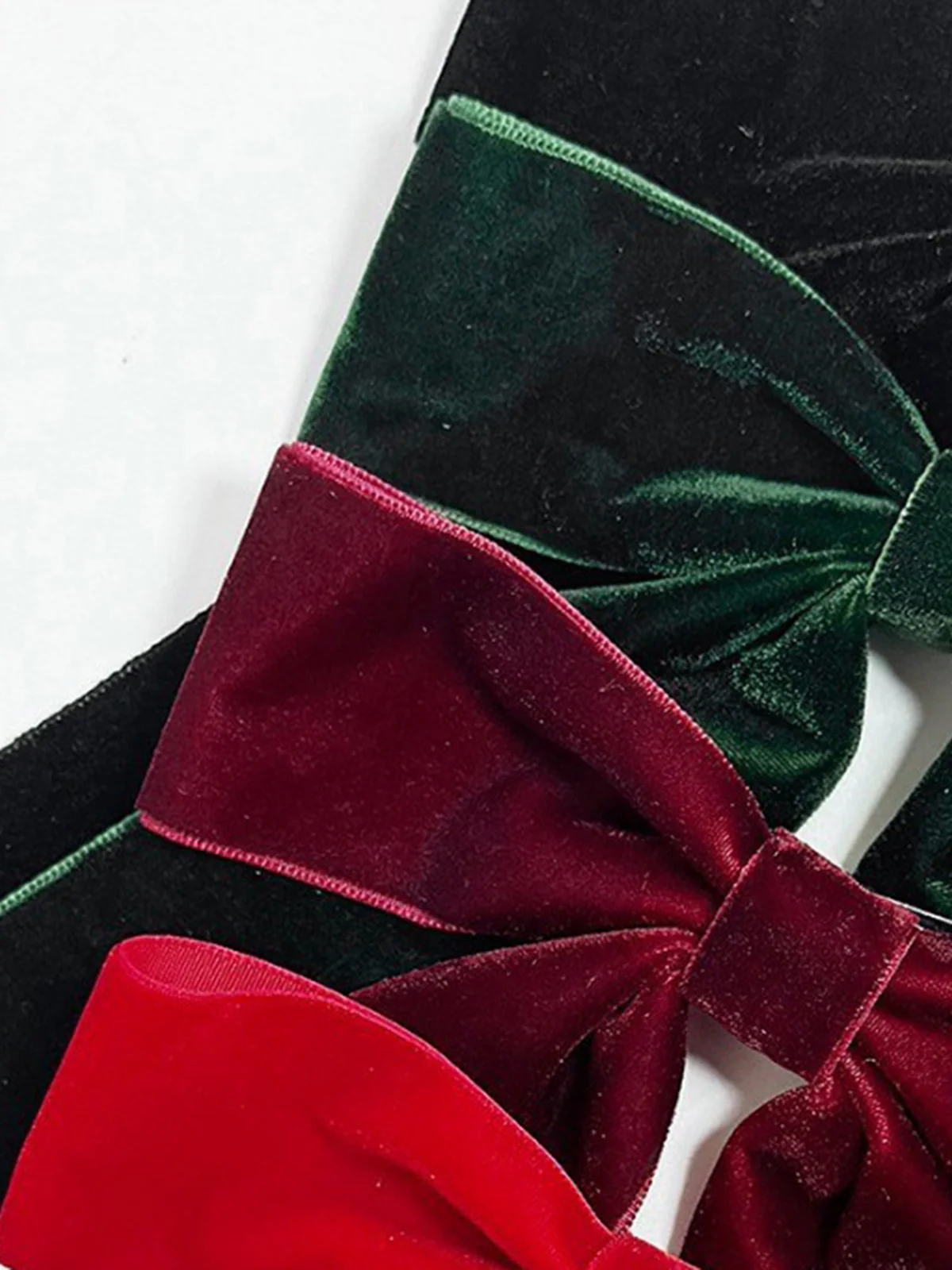 Velvet Bow Hair Clip - Image 3