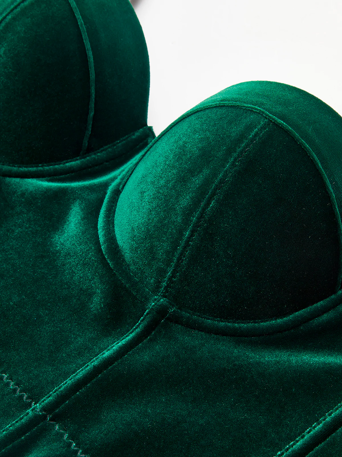 Velvet Crop Corset - Image 2