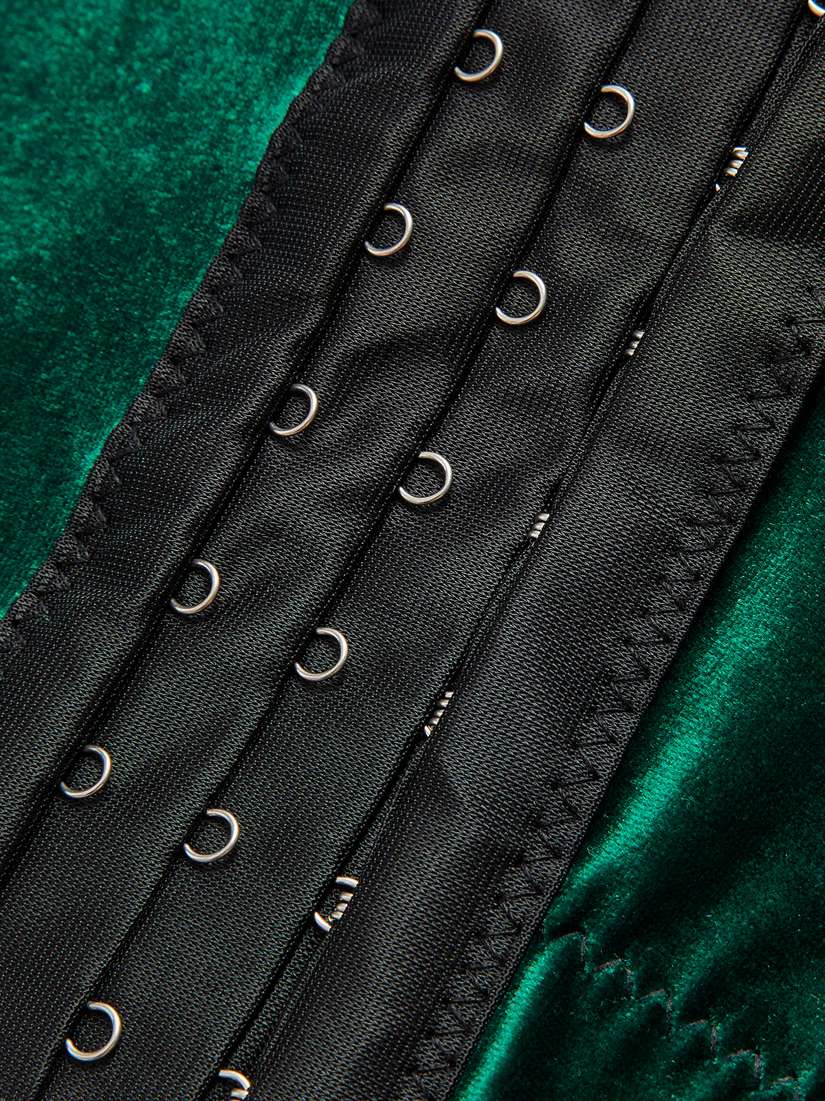 Velvet Crop Corset - Image 4