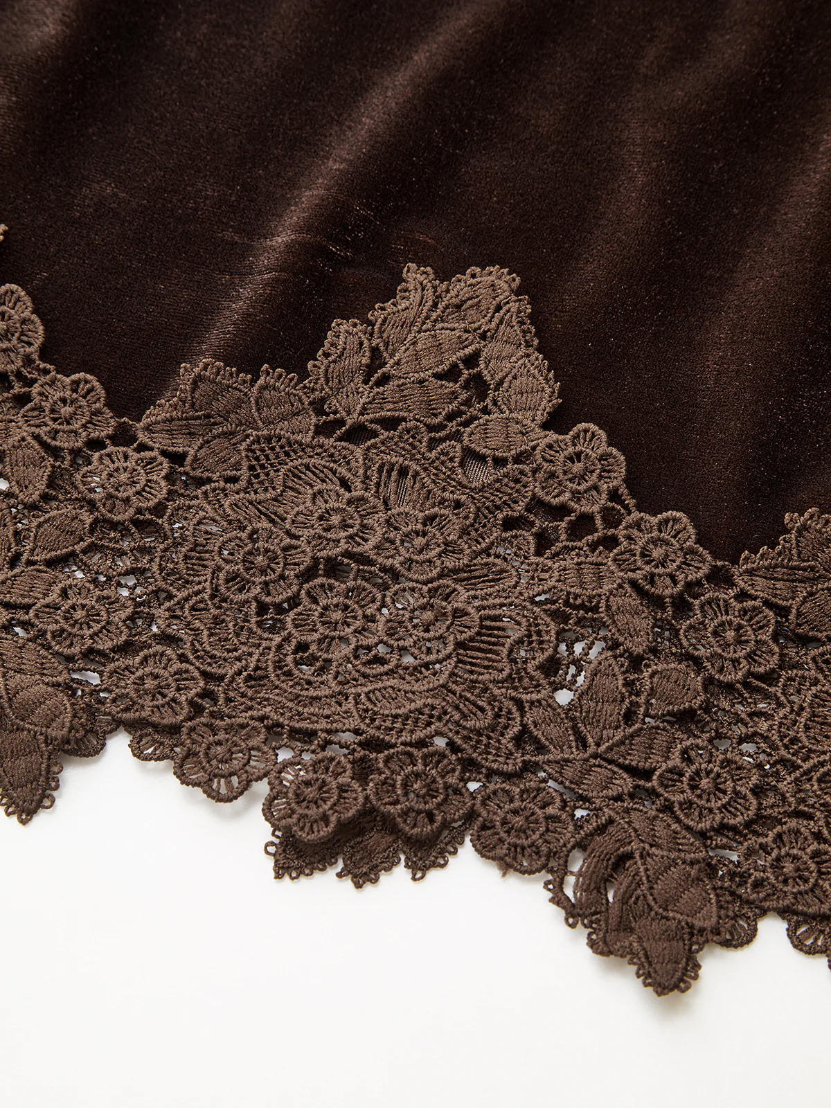 Velvet Lace Trim Cami Top - Image 4