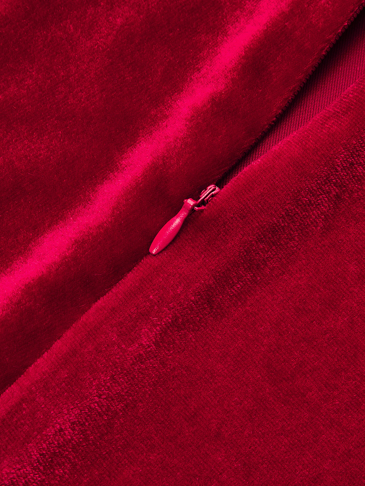 Velvet Mock Neck Ruched Sleeveless Dress - Image 4