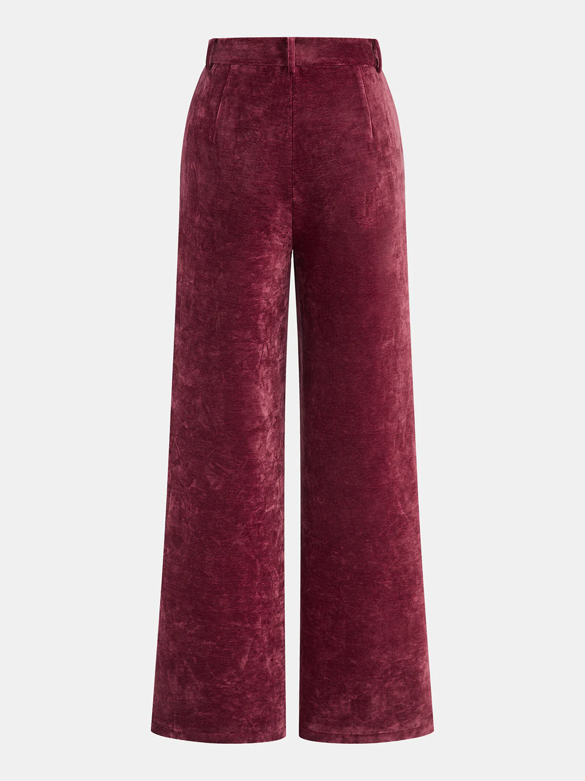 Velvet Pocket Straight-Leg Pants - Image 2