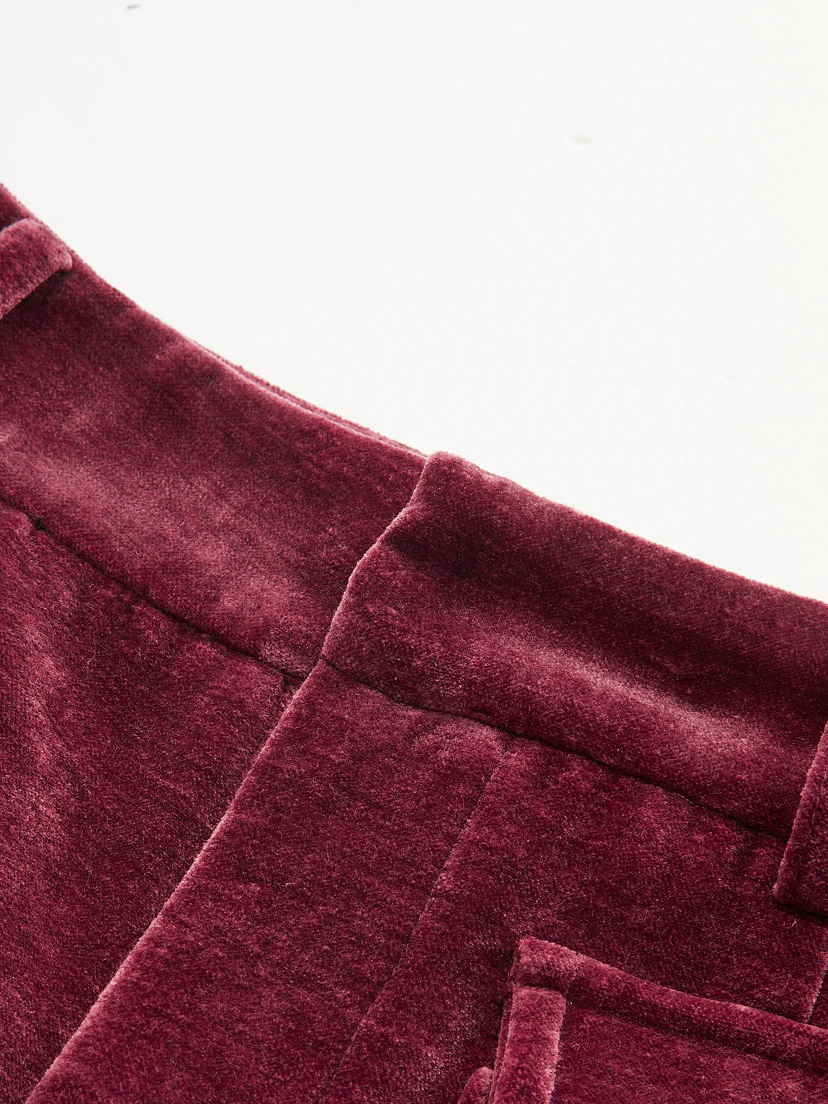 Velvet Pocket Straight-Leg Pants - Image 4