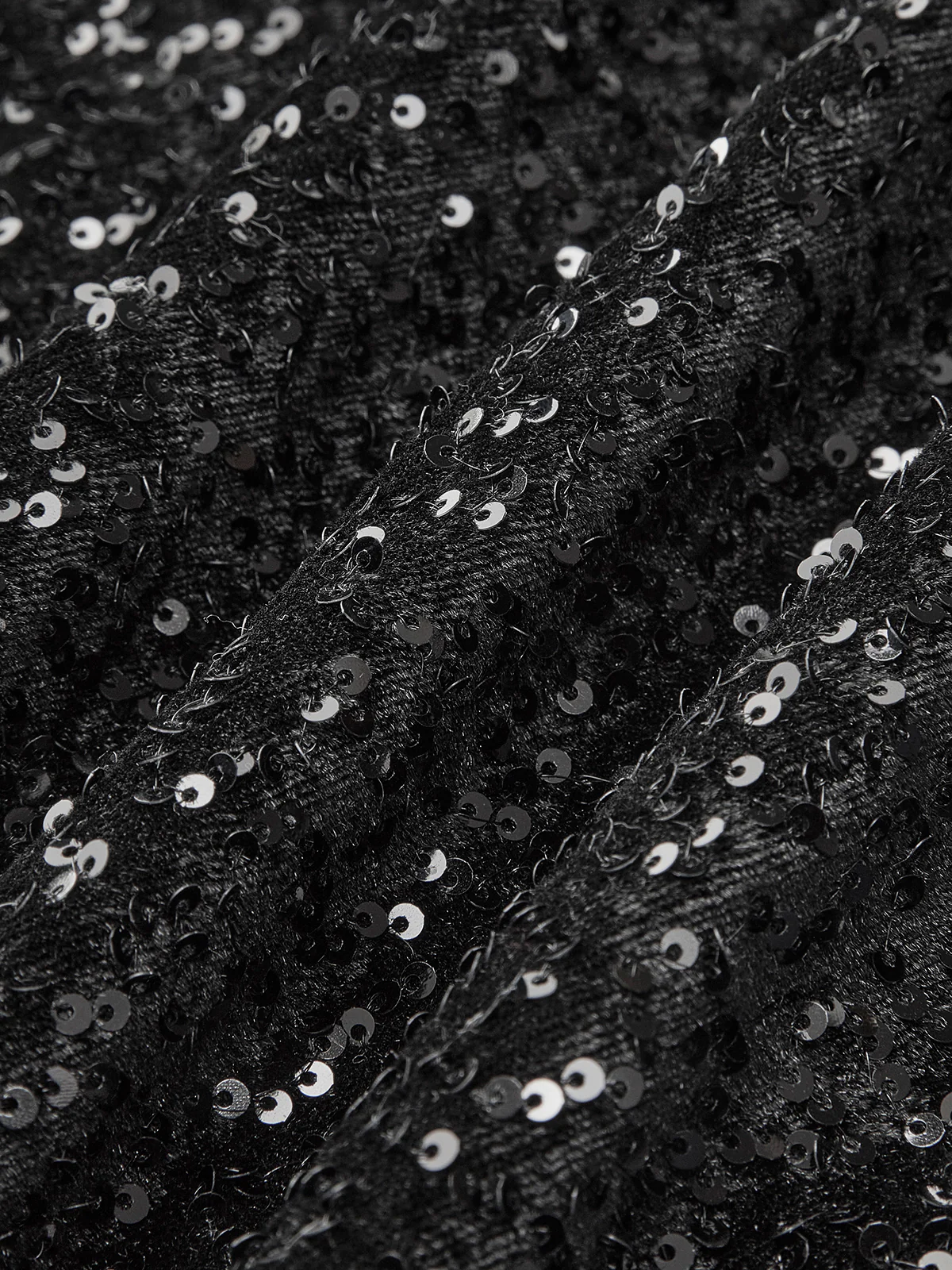 Velvet Sequins Bow Cami Dress - Image 2