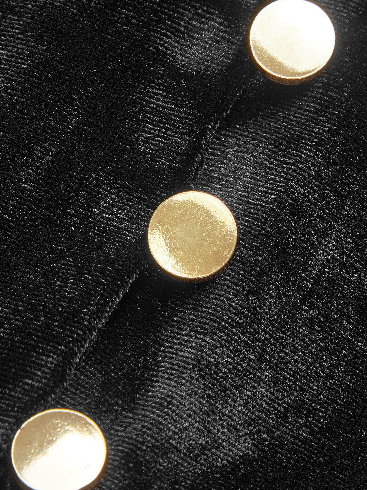 Velvet Split Button Top - Image 3