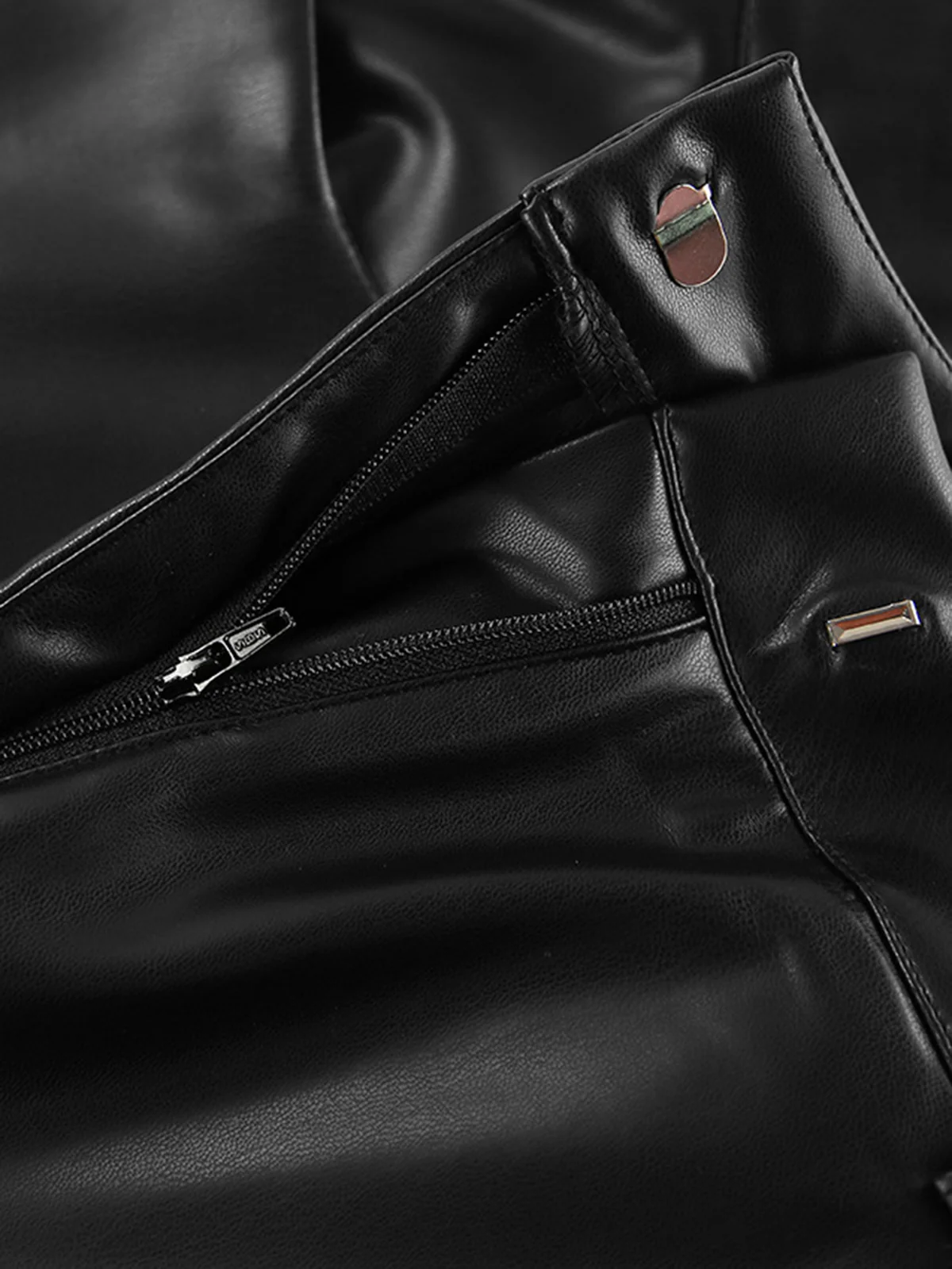 Versatile Faux Leather Pants - Image 4