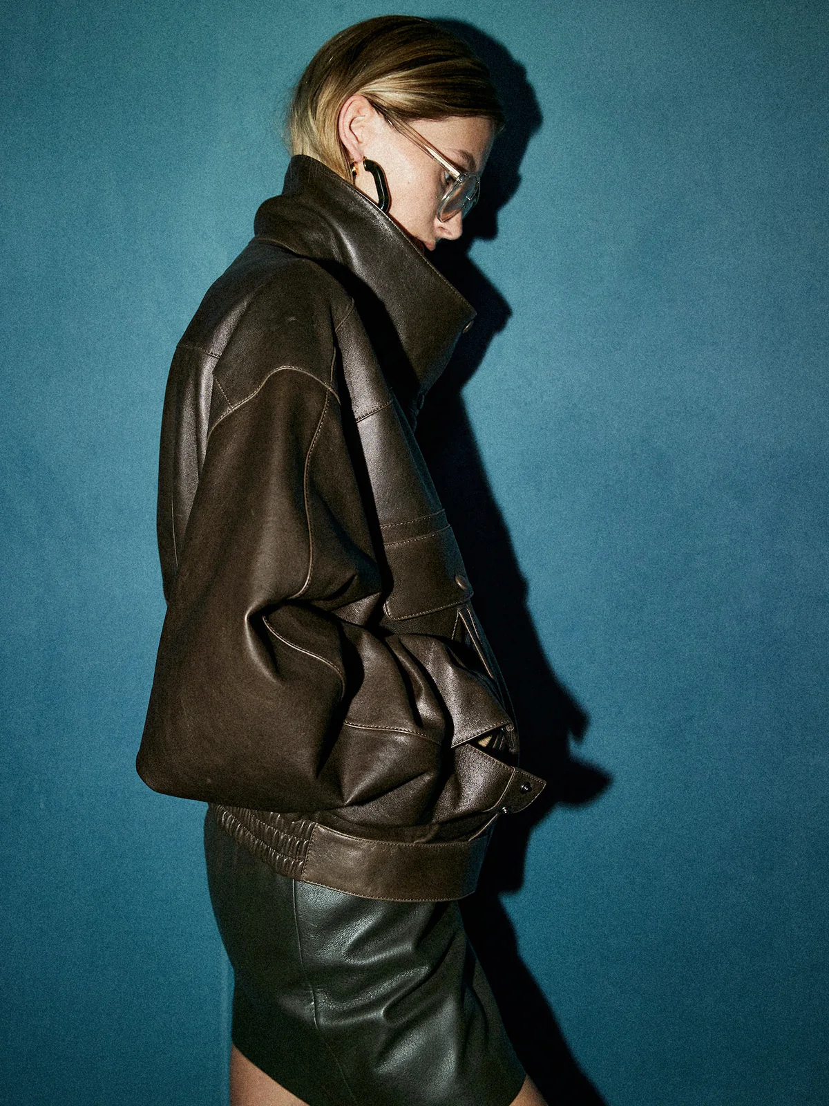Versatile Shift PU Leather Jacket - Image 6
