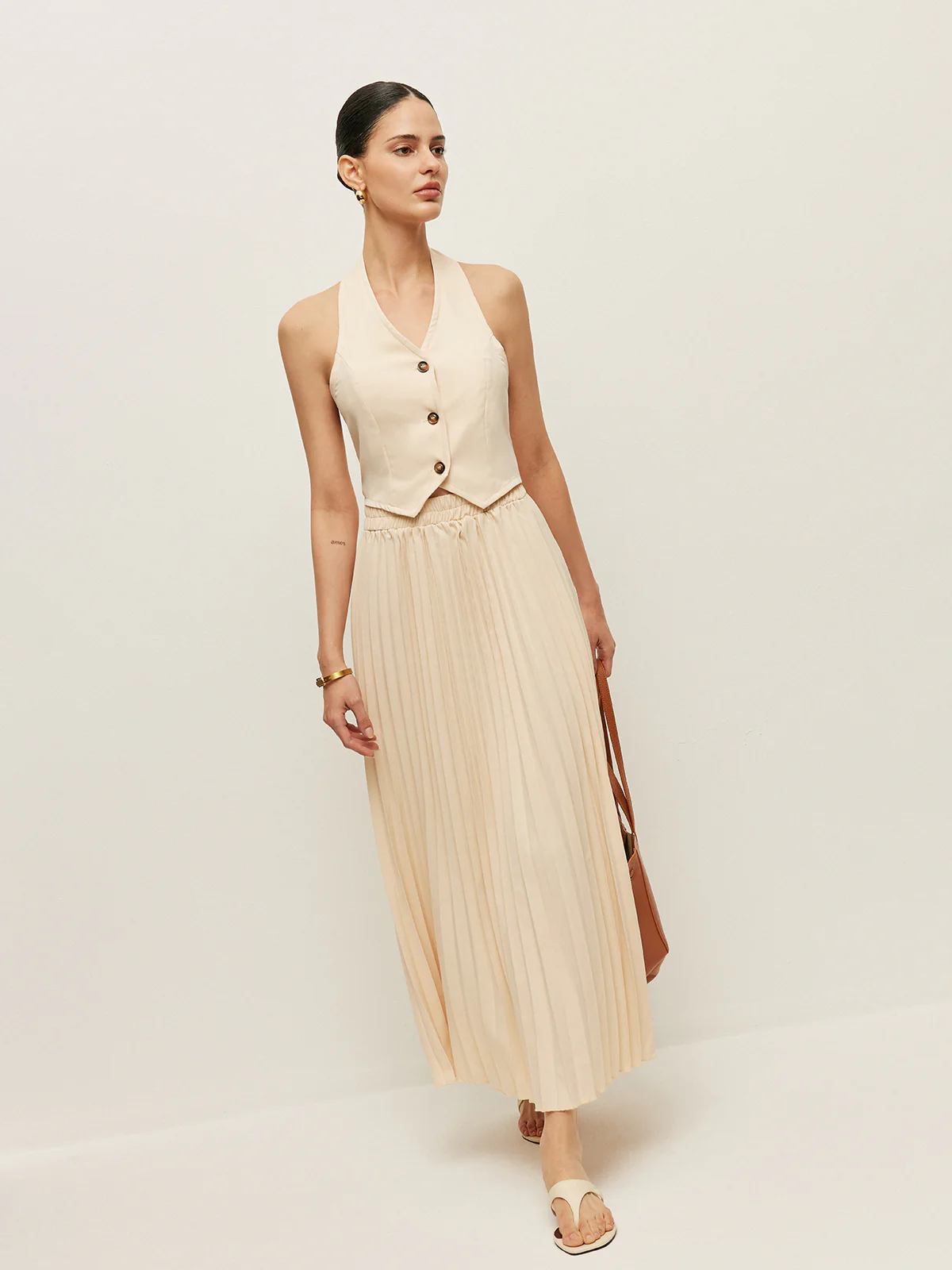 Vest With Pleated Skirt Set - Image 3