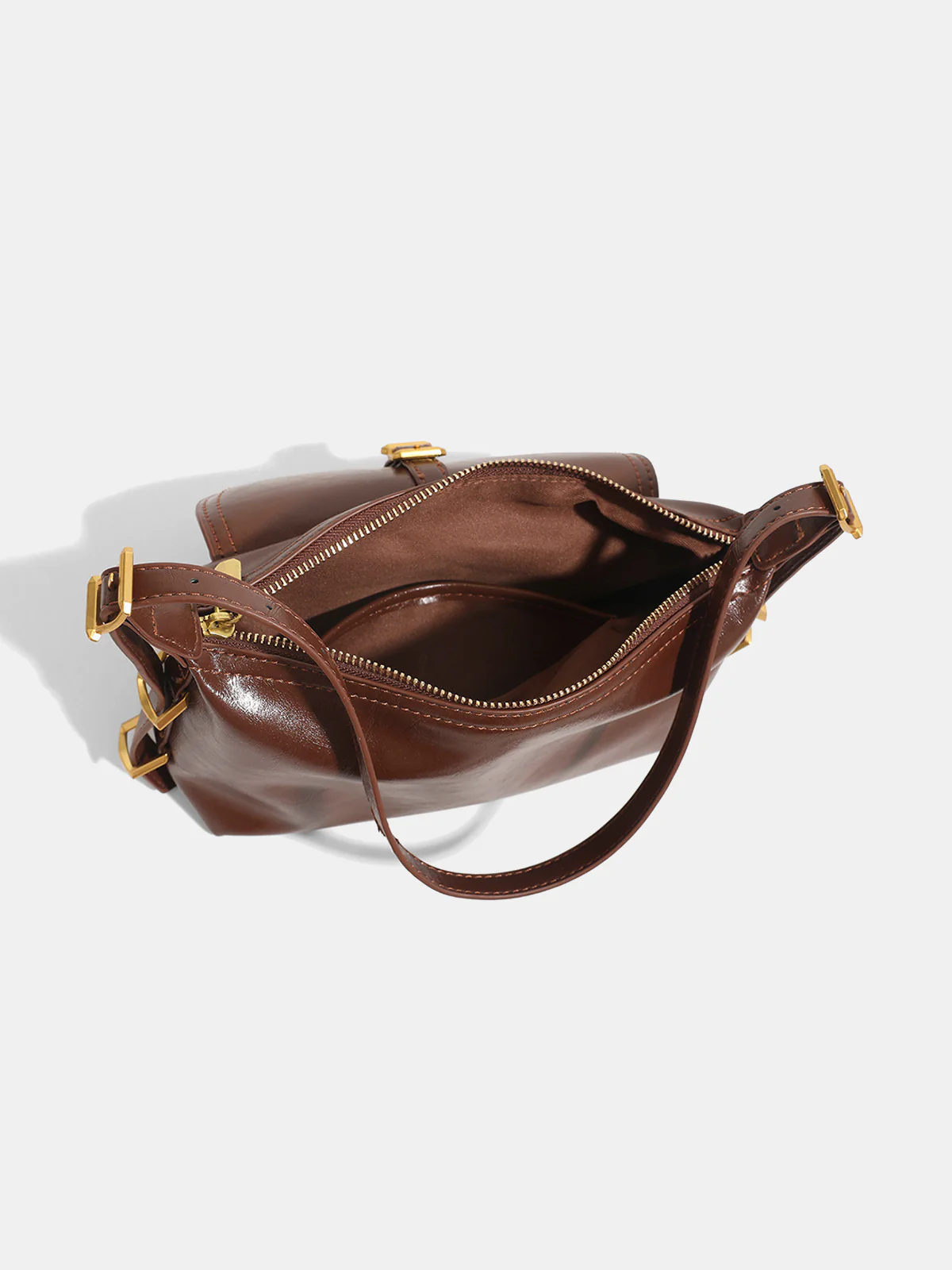 Vintage Buckle Detail Shoulder Bag - Image 3