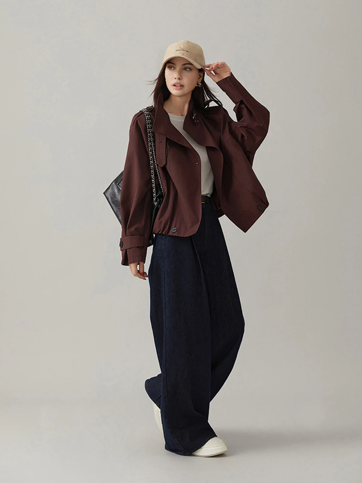 Vintage Loose Trench Coat - Image 3