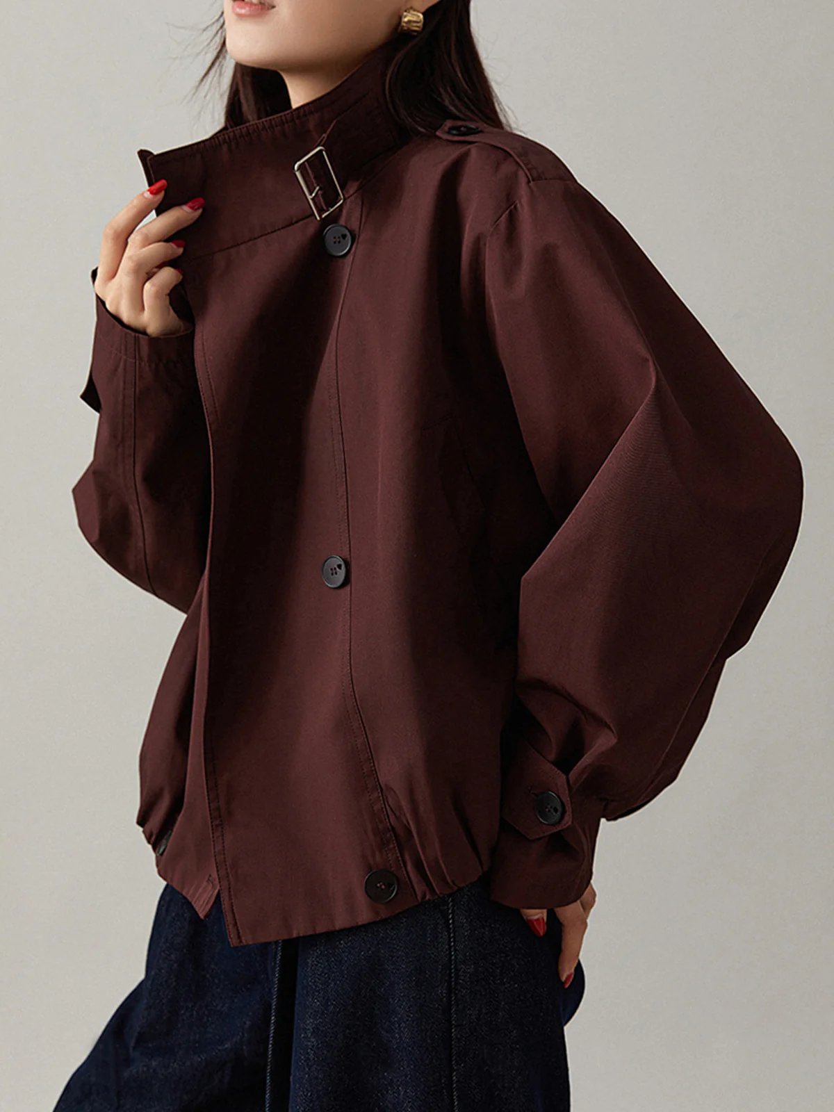 Vintage Loose Trench Coat - Image 5