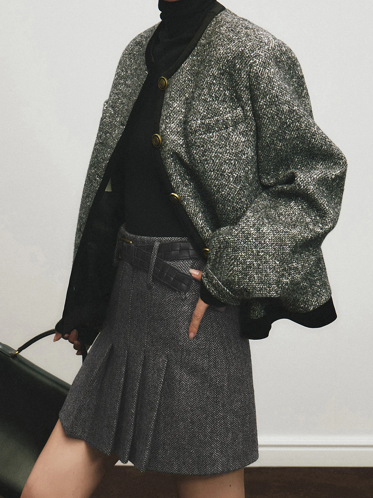Vintage Pleated Mini Skirt - Image 4