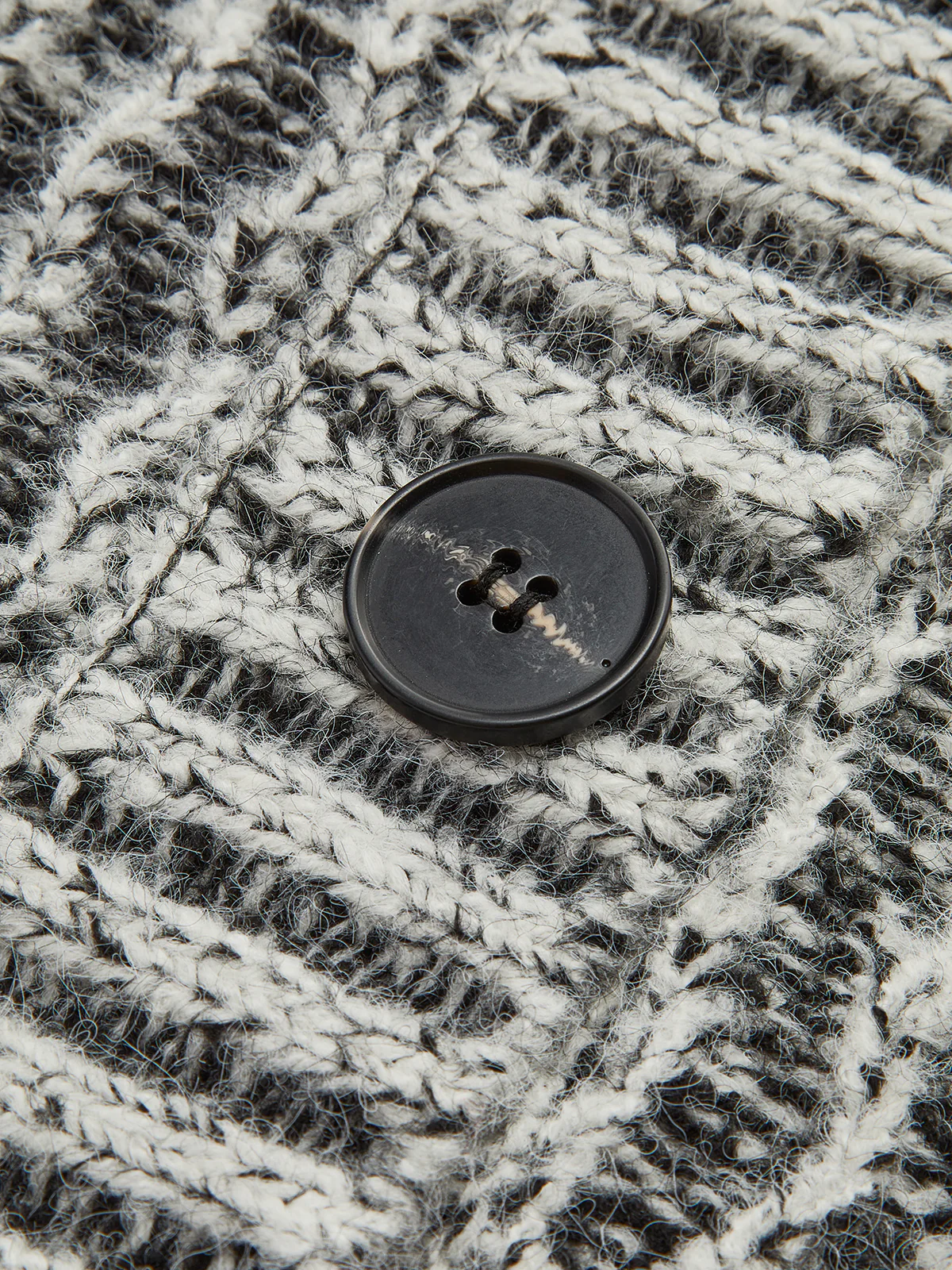 Vintage Pockets Loose Knit Outerwear - Image 3