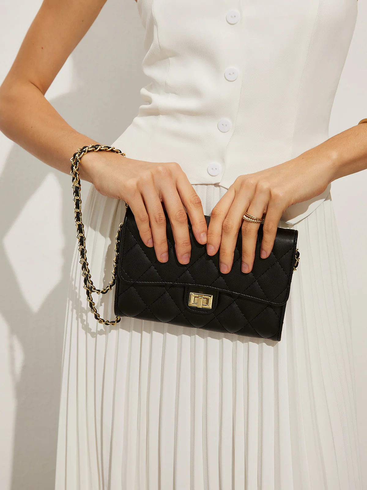 Vintage Quilted Clutch Bag - Image 3