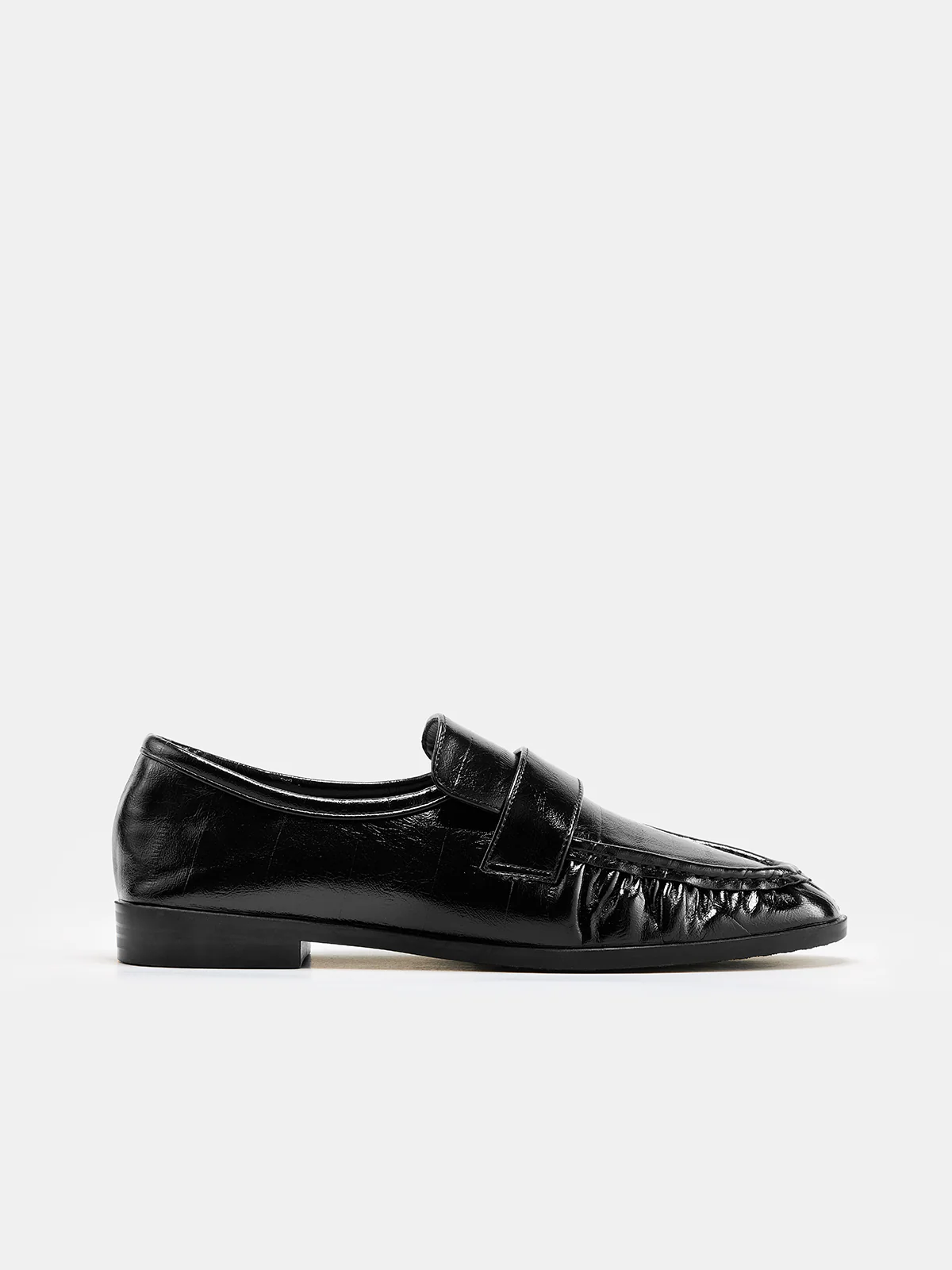 Vintage Ruched Vamp Loafers - Image 2