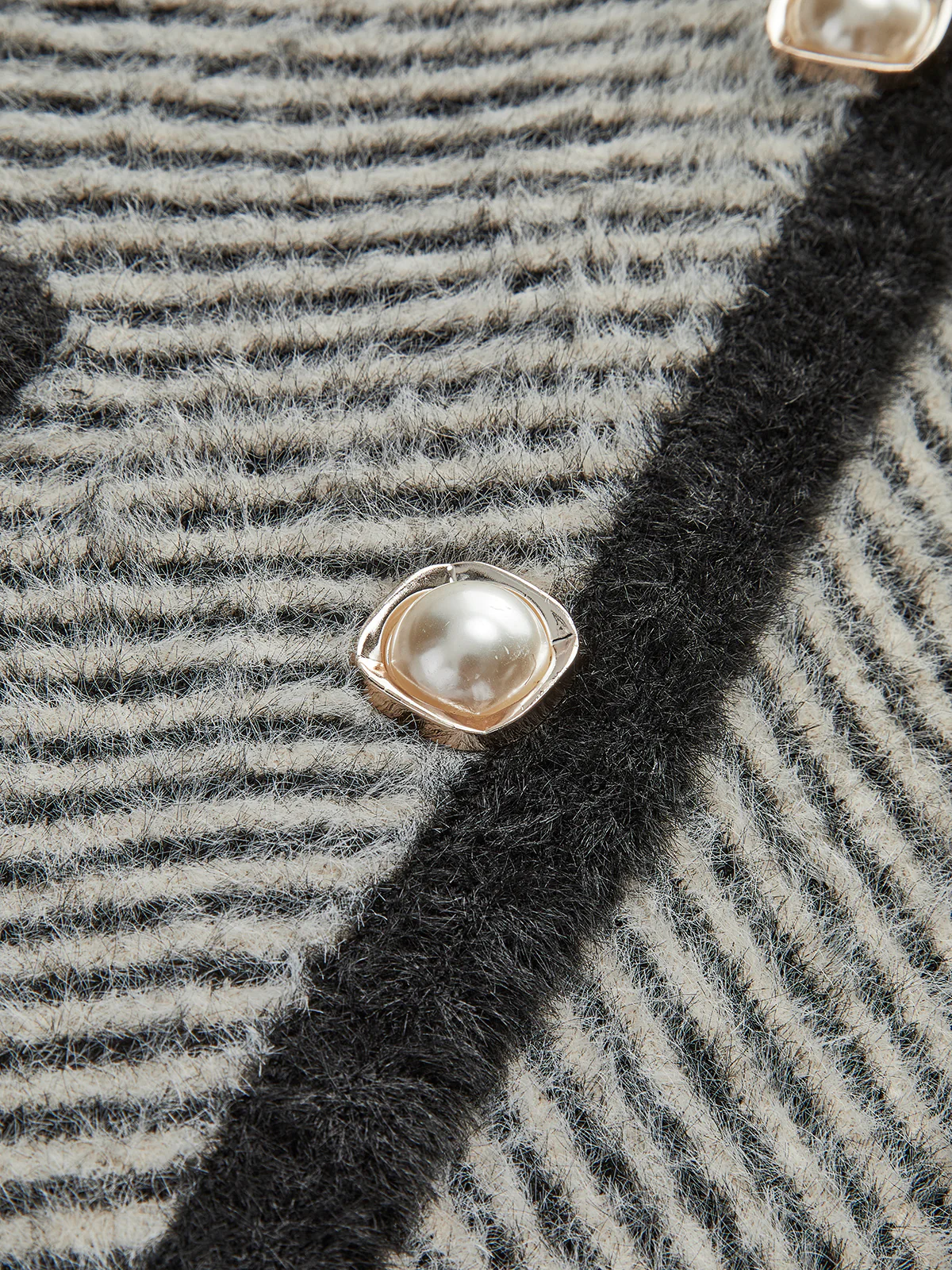 Vintage V-Neck Metal Button Sweater Vest - Image 2