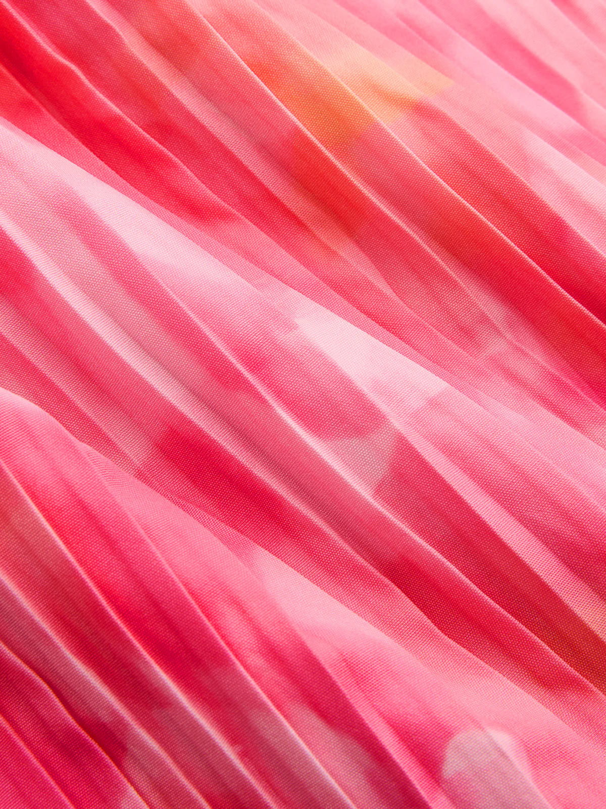 Watercolor Print Pleated Halter Maxi Dress - Image 4