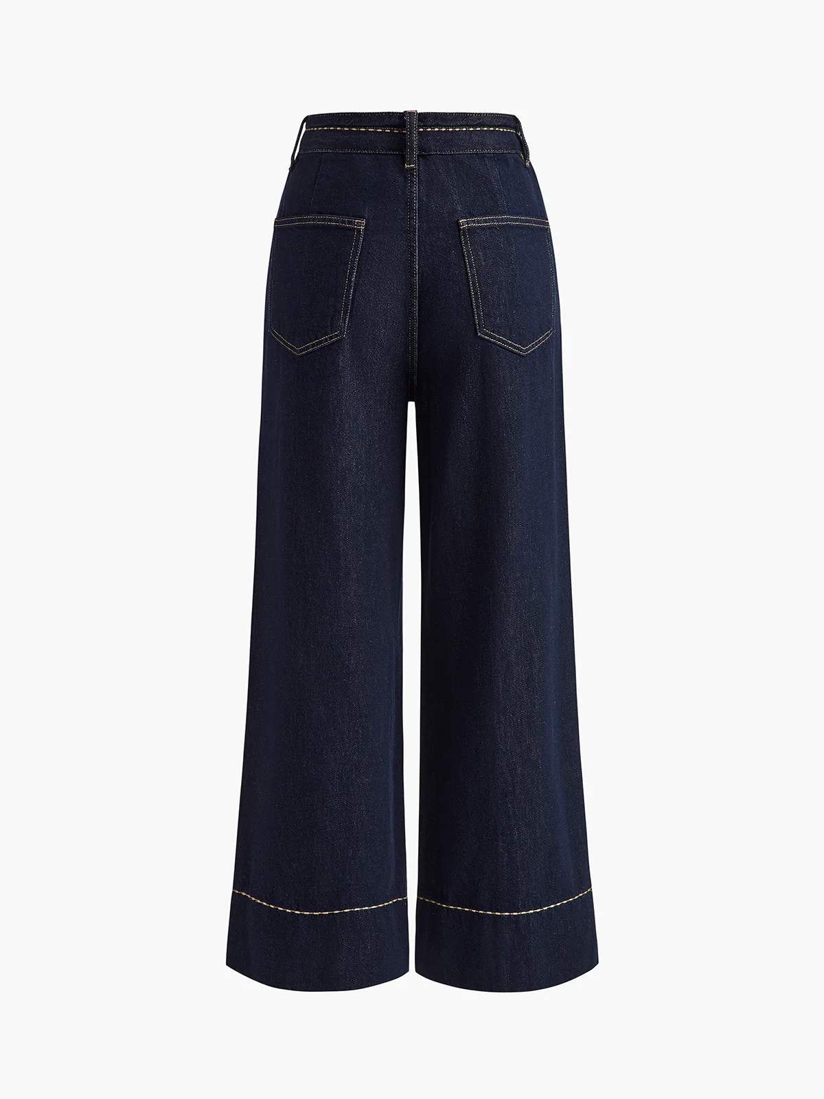 Wide Leg Denim Jeans - Image 3