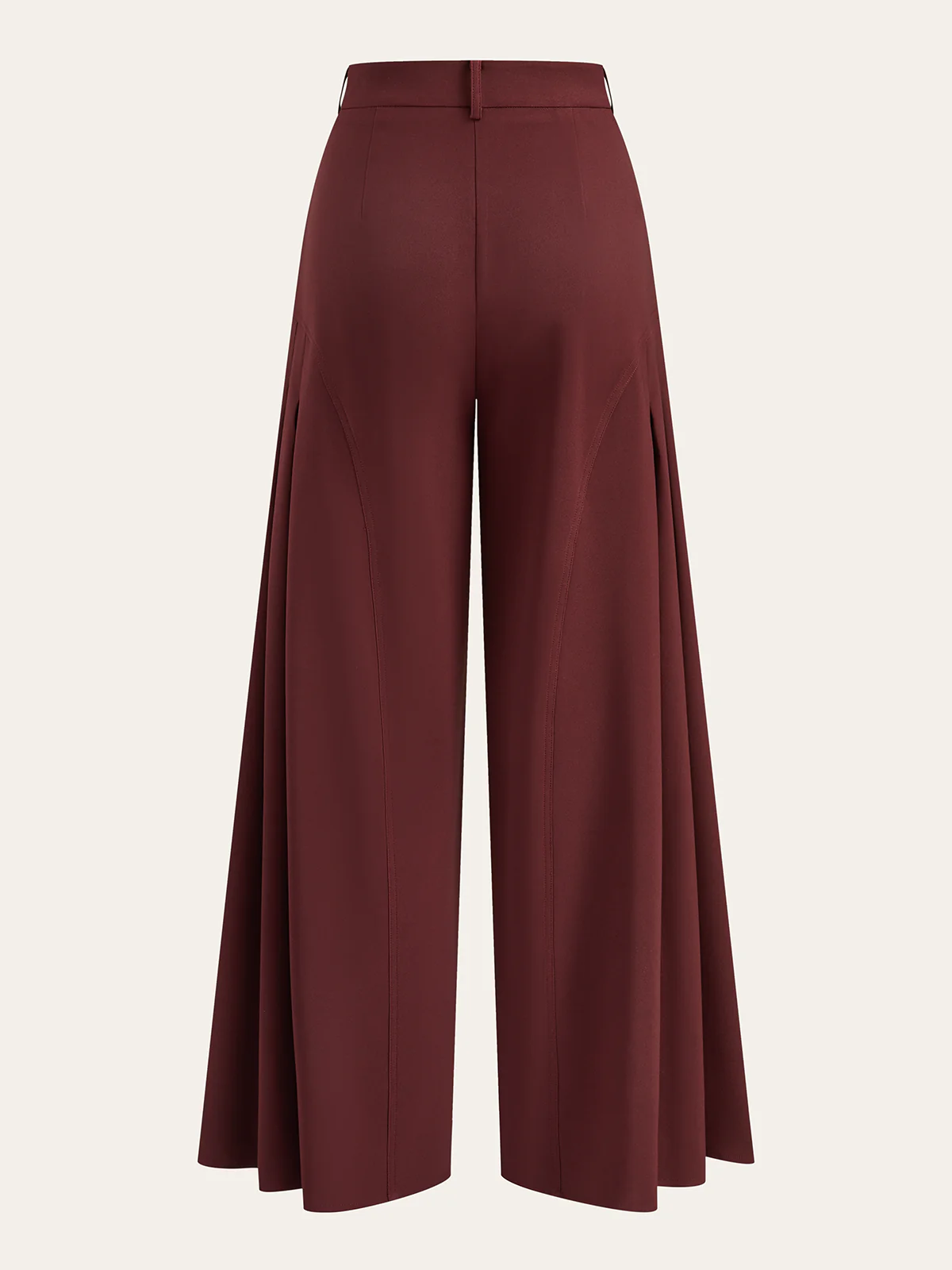 Wide-Leg Pleated Pants - Image 2